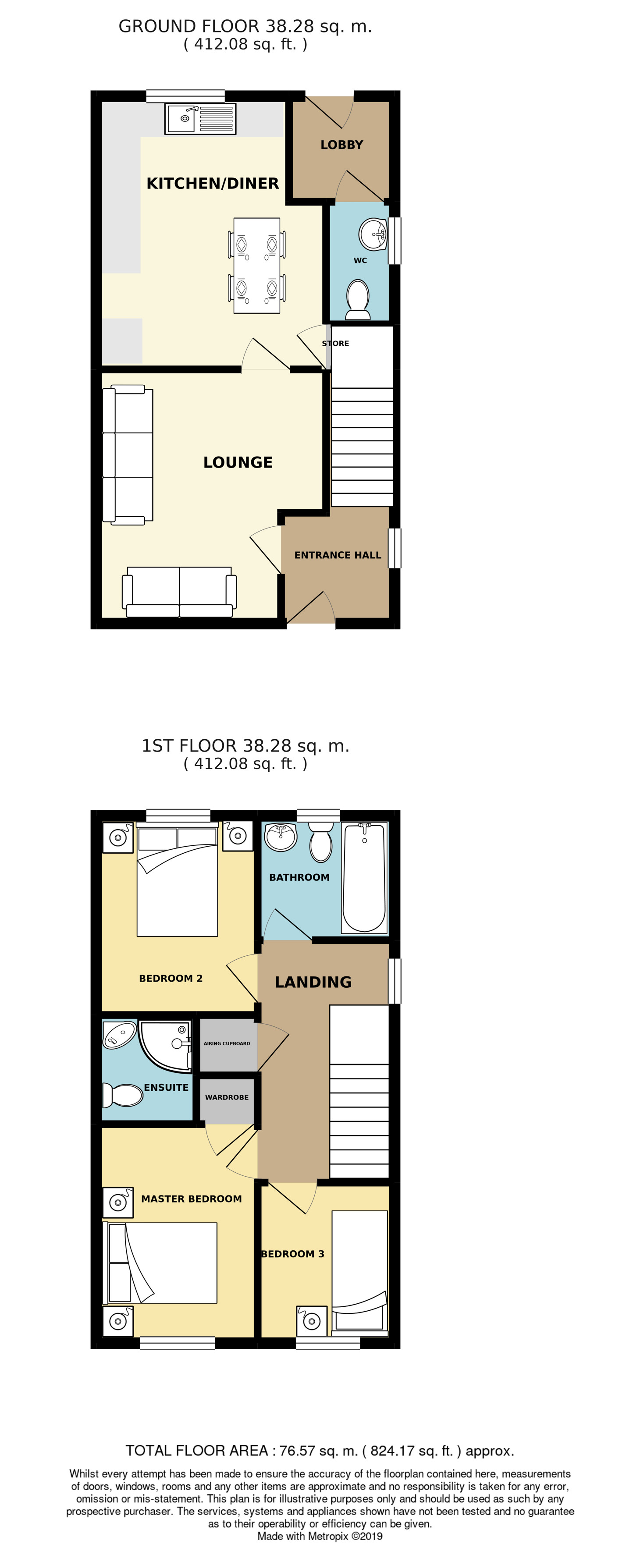 6, Cherry Court, Langport floorplan