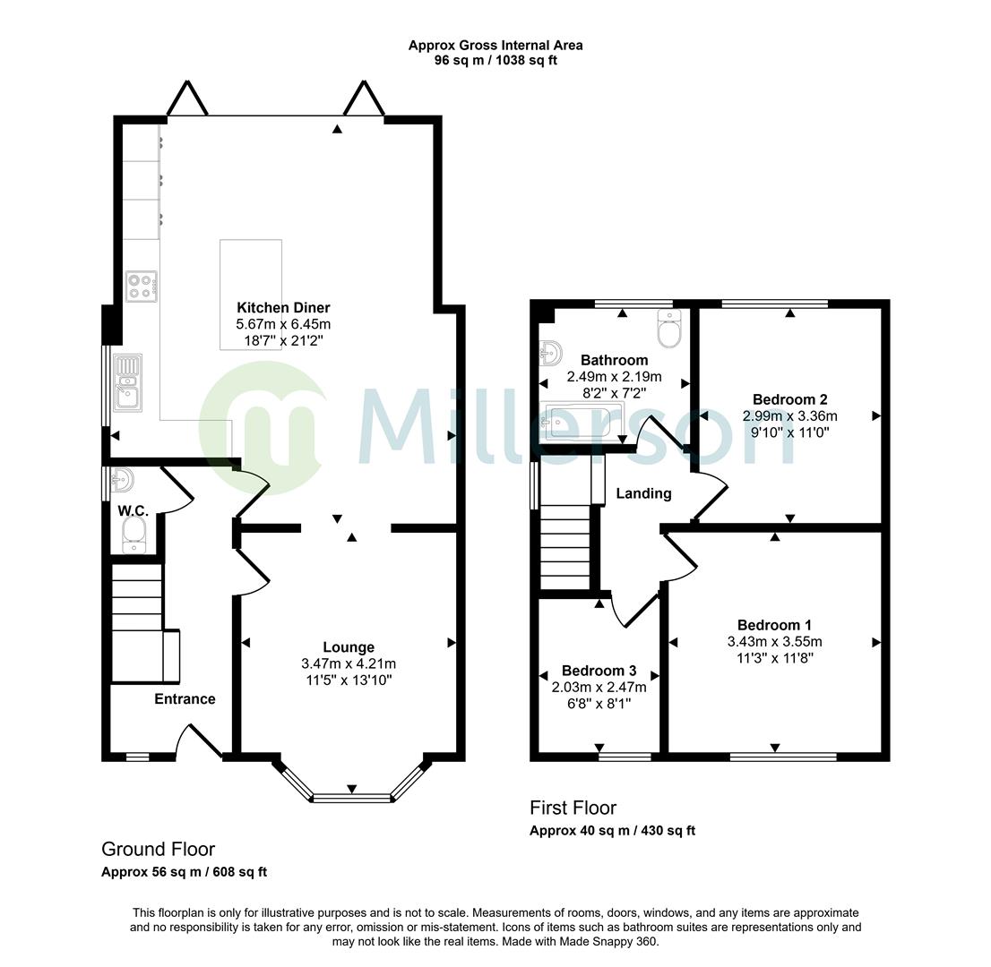 37, Henver Road, Newquay floorplan