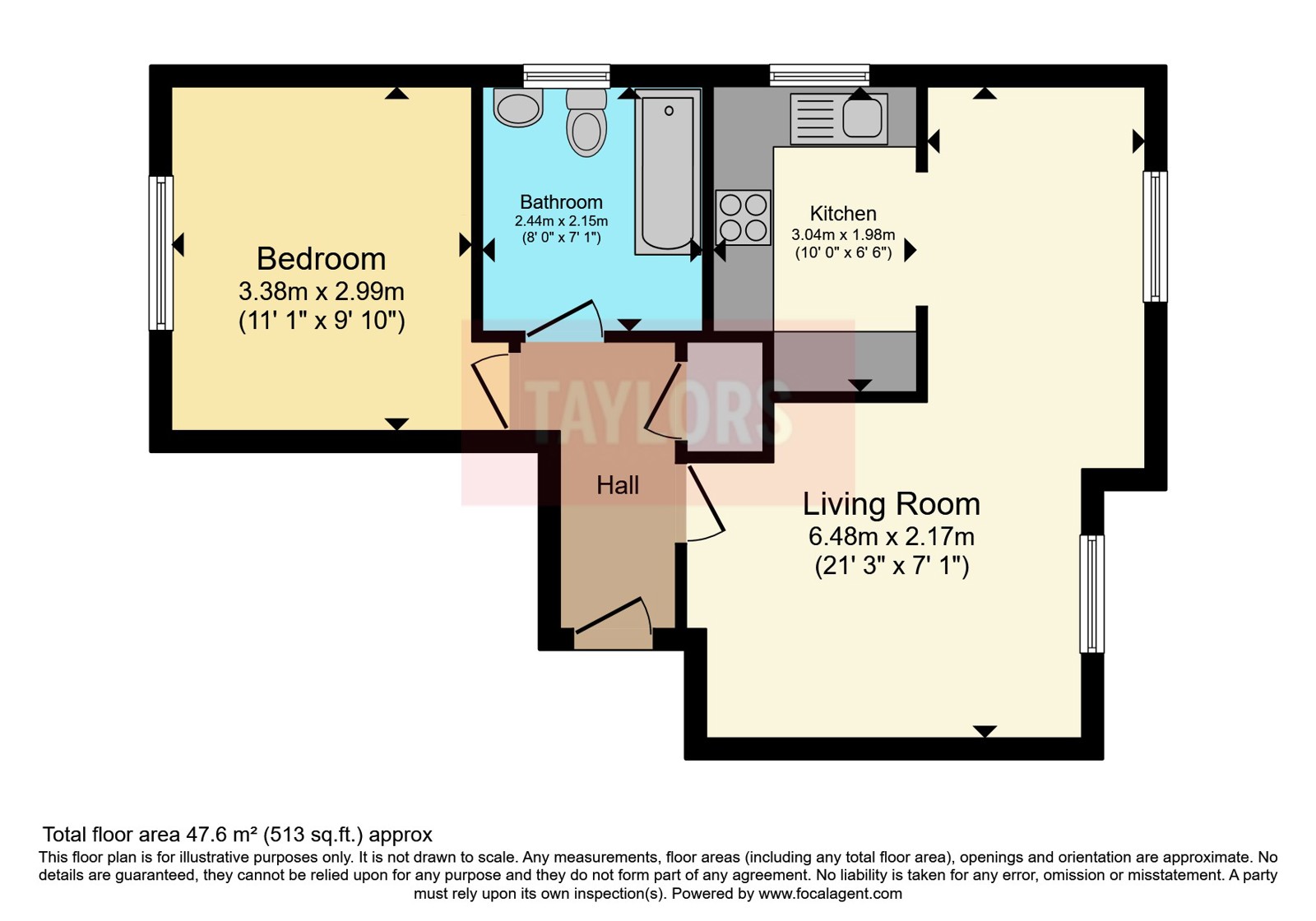 Flat 6, Firhill House, 5, Twickenham Close, Wiltshire floorplan