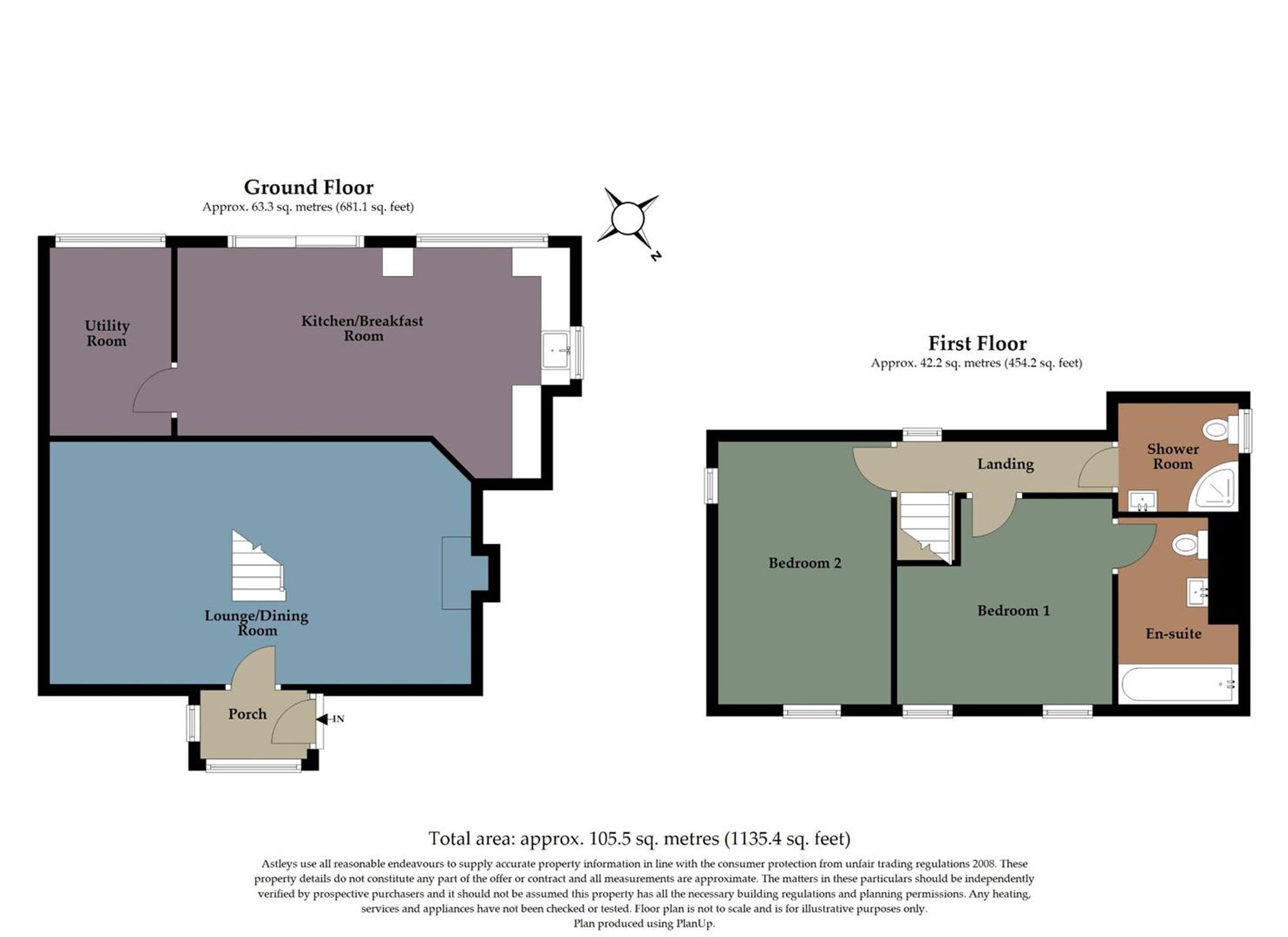 Rose Cottage, Swansea floorplan