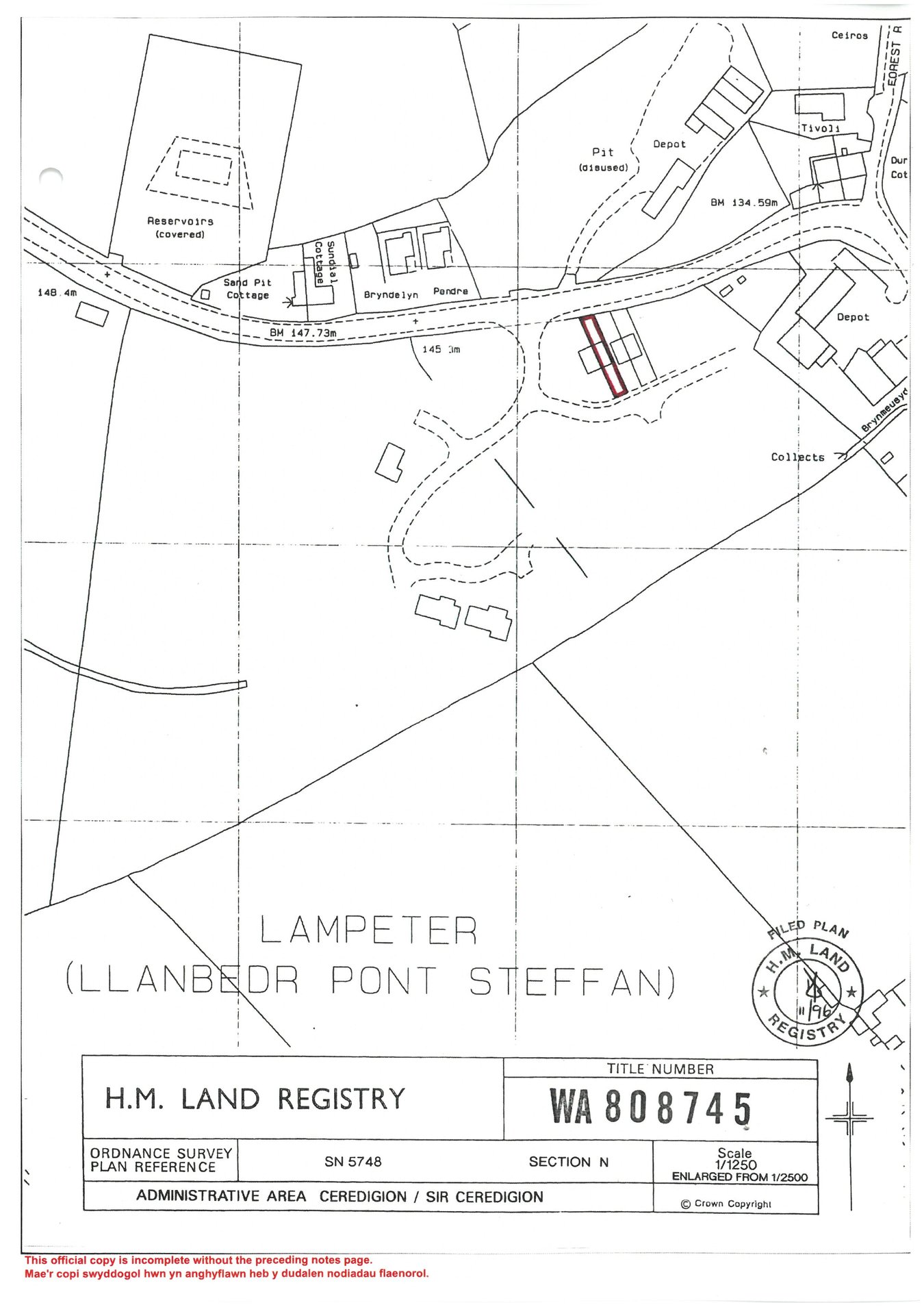 2, Bryn Steffan, Lampeter floorplan