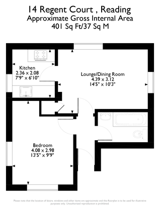 1 Bedrooms Flat to rent in Great Knollys Street, Reading RG1