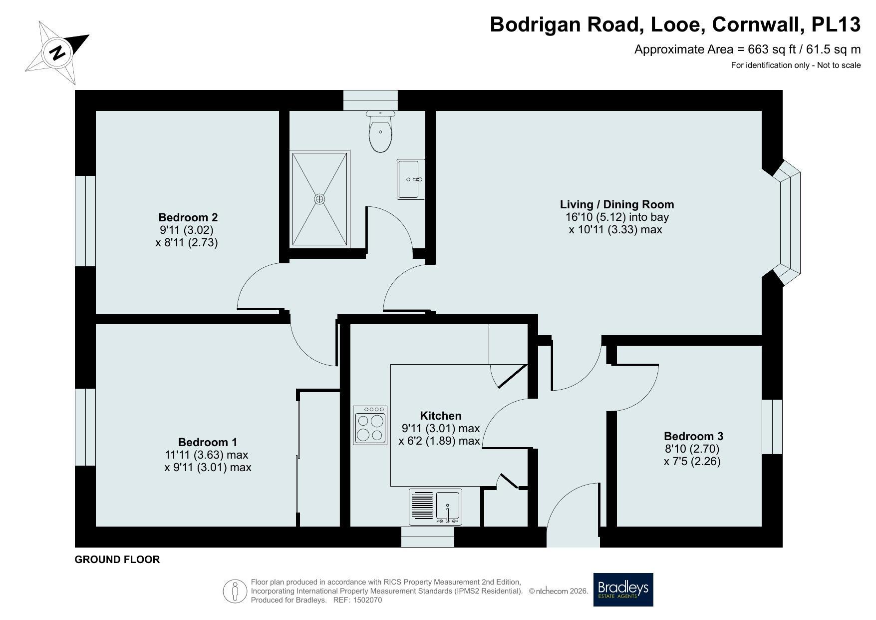 52, Bodrigan Road, Cornwall floorplan