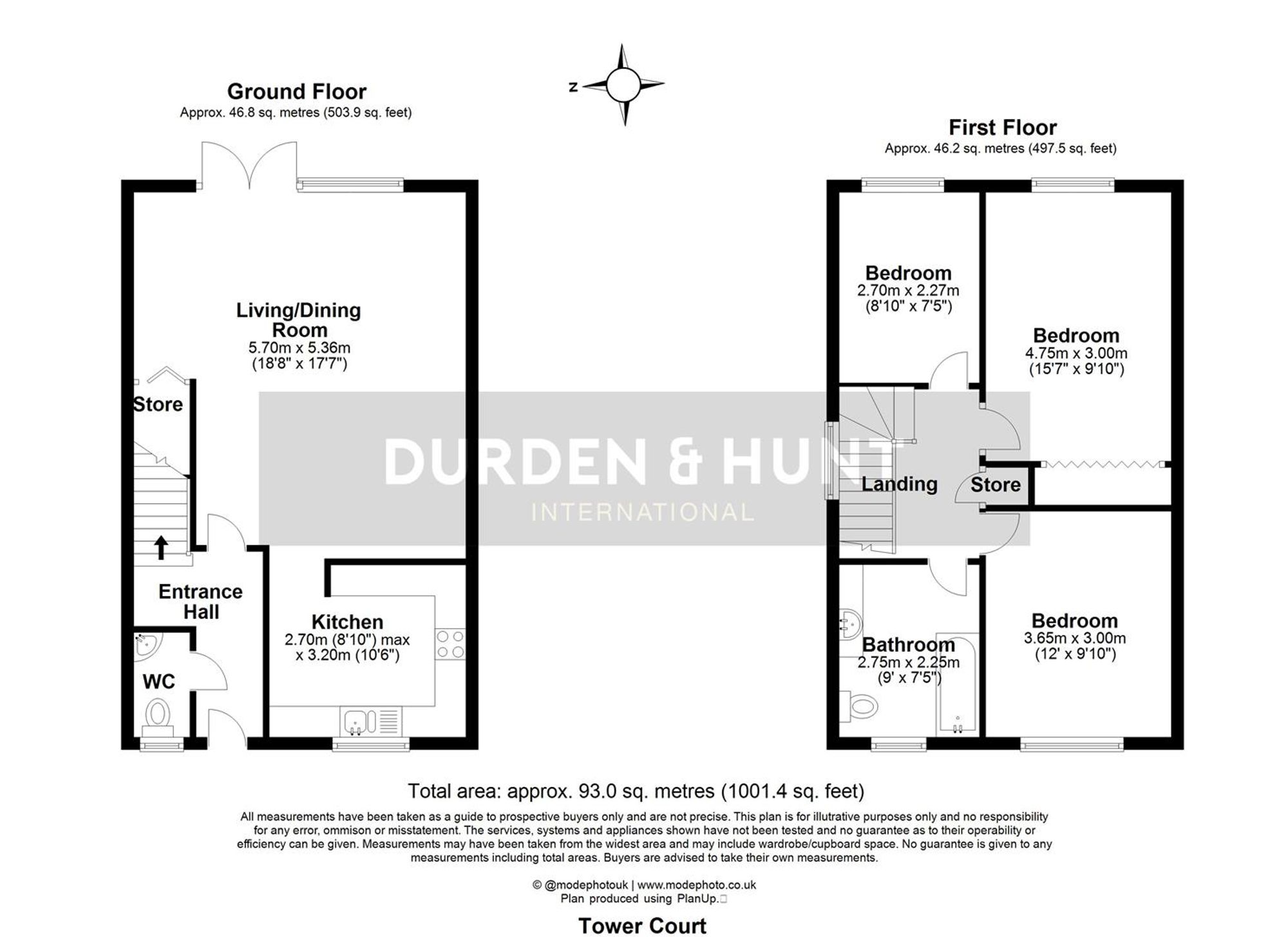 1 Tower Court, Ongar floorplan