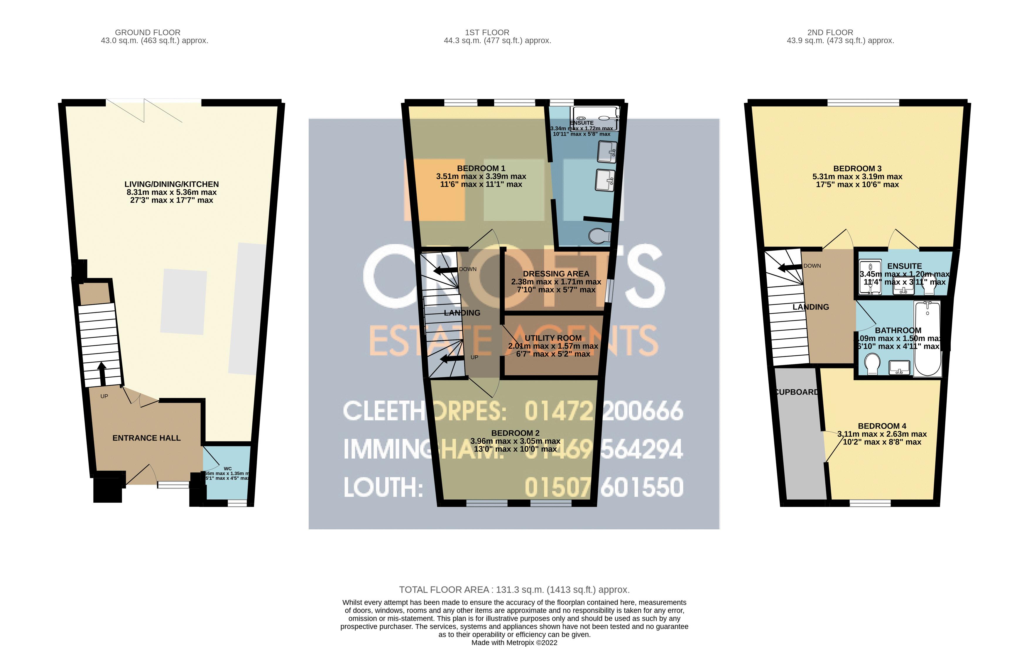 16 The Curve, Welholme Avenue, Grimsby floorplan