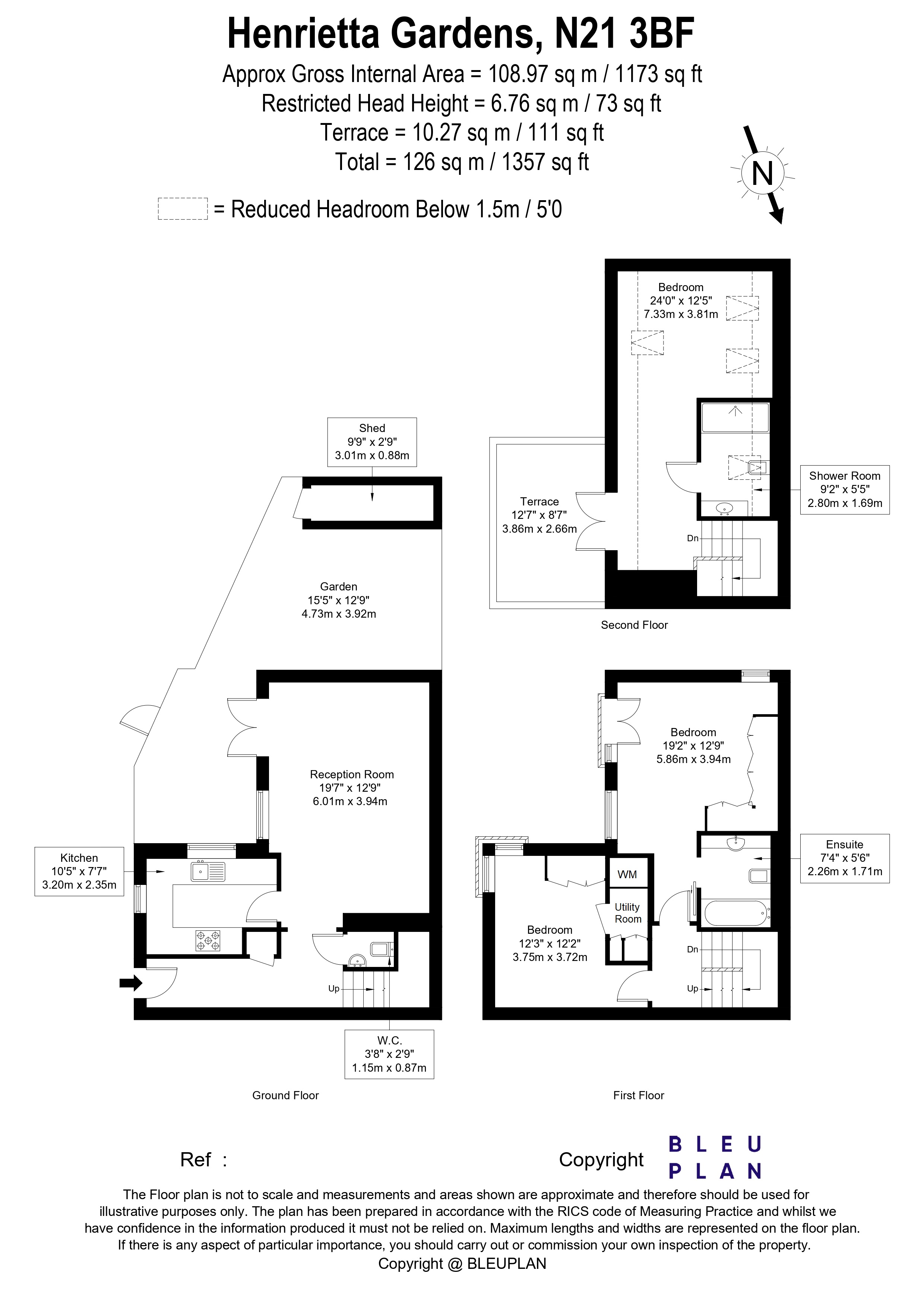Henrietta Gardens, London floorplan