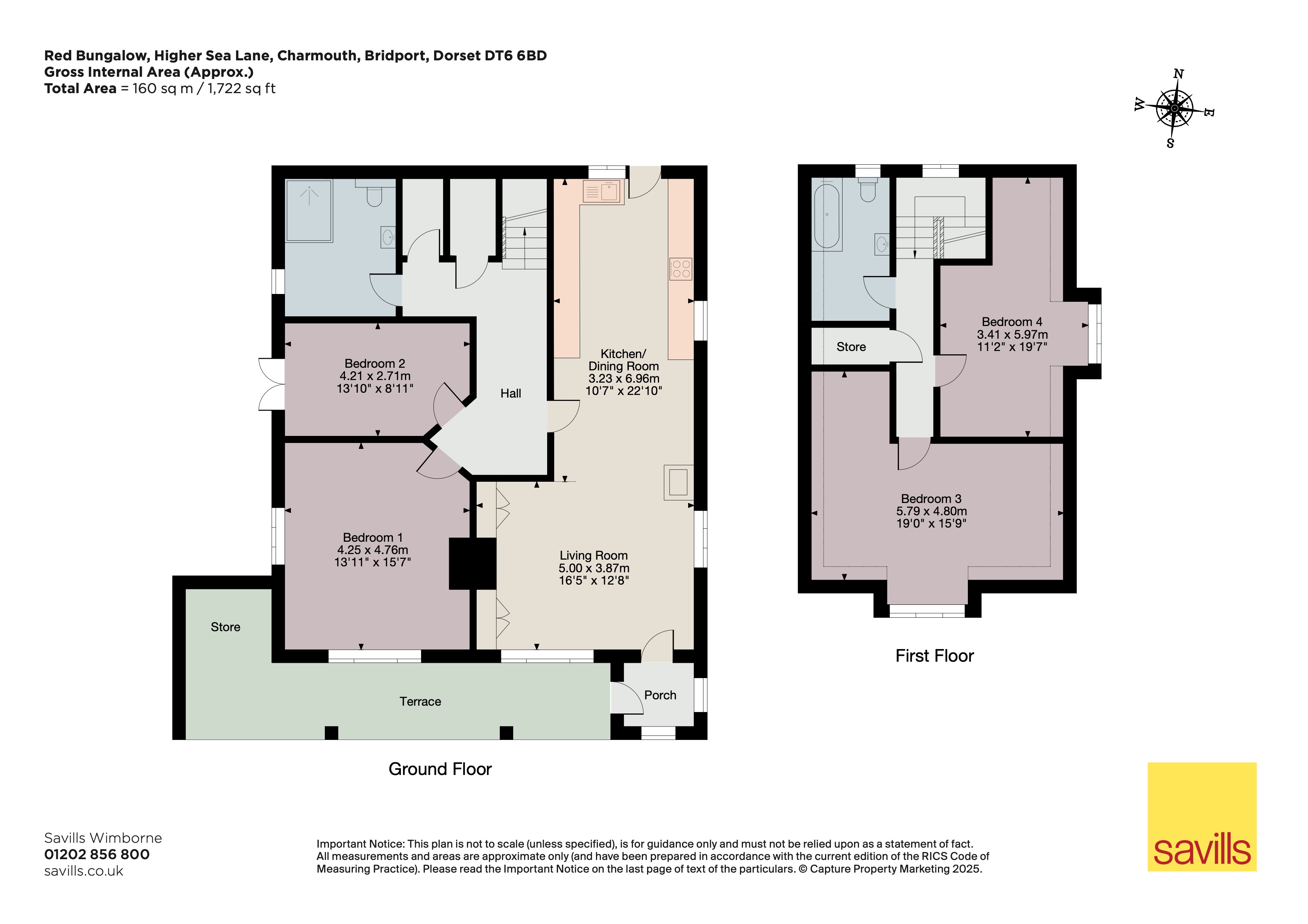The Red Bungalow,, Higher Sea Lane, Bridport floorplan