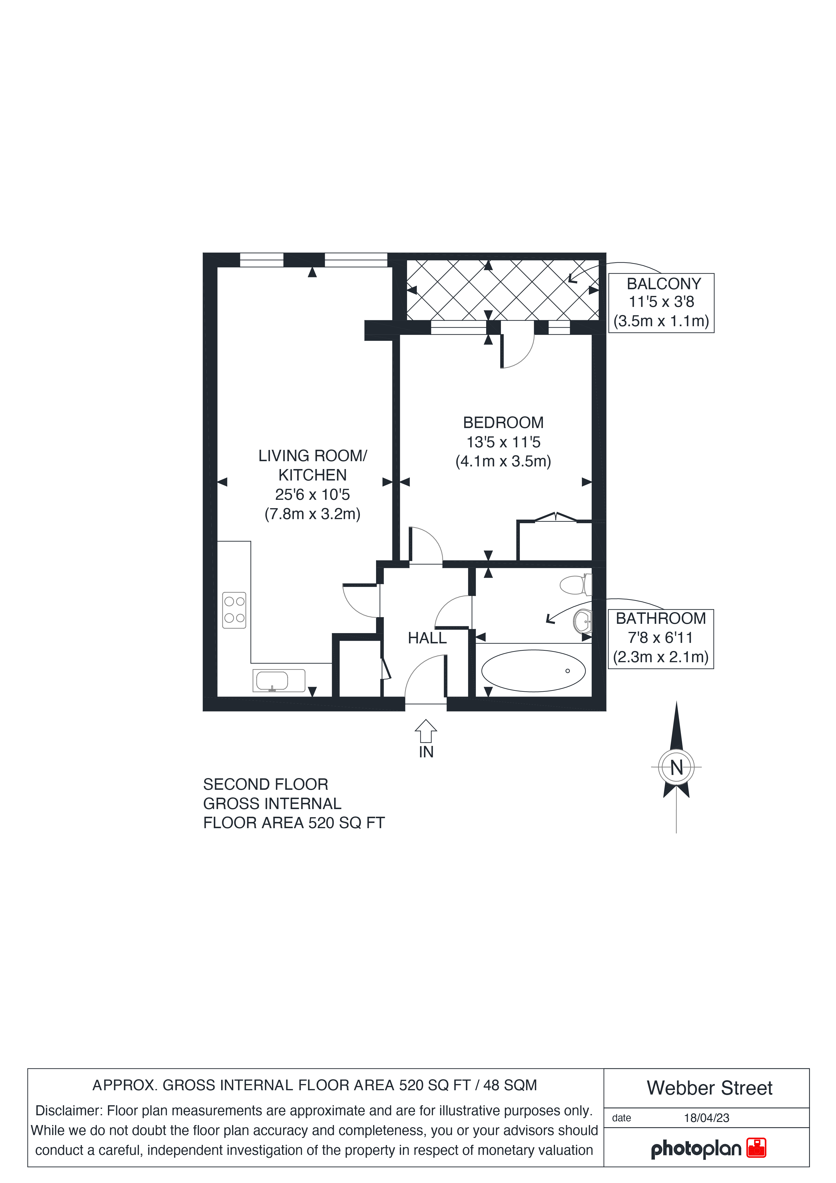 Webber Street, London floorplan