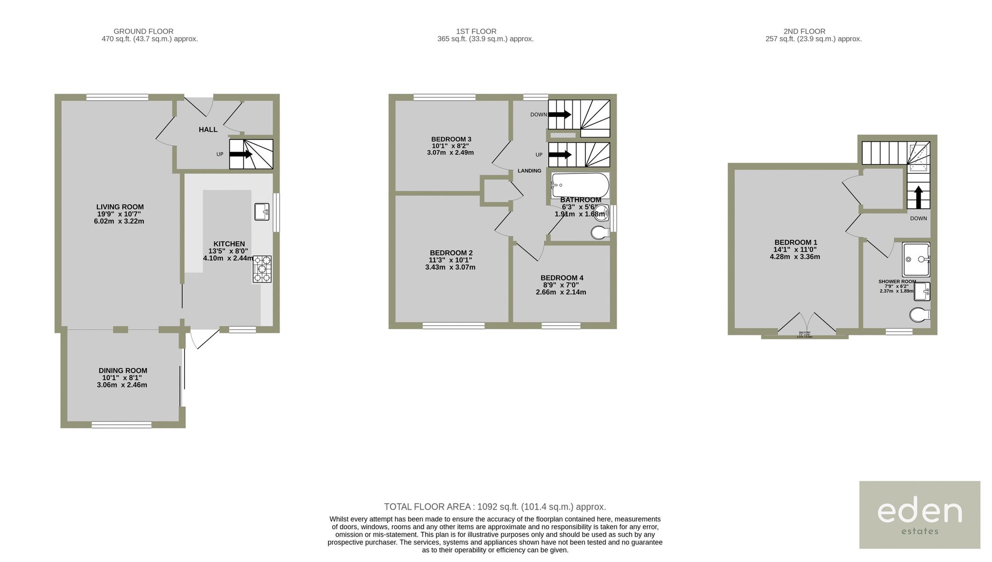 53 Oak Drive, Aylesford floorplan