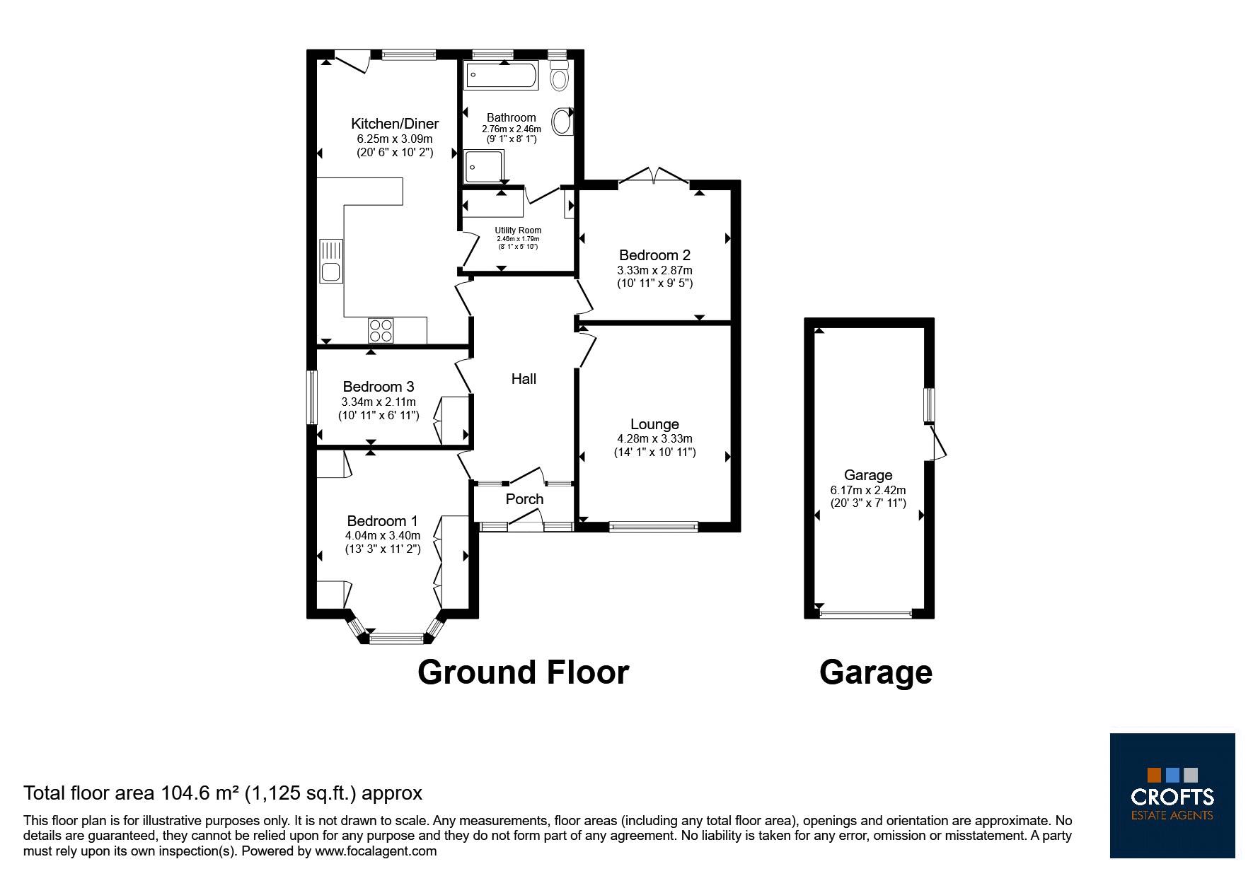 52, Field House Road, Humberston floorplan