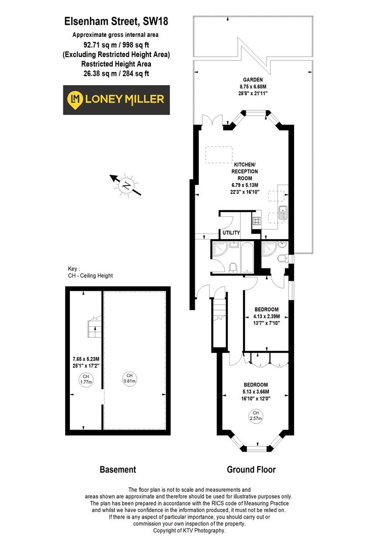 Ground floor, 151, Elsenham Street, London floorplan
