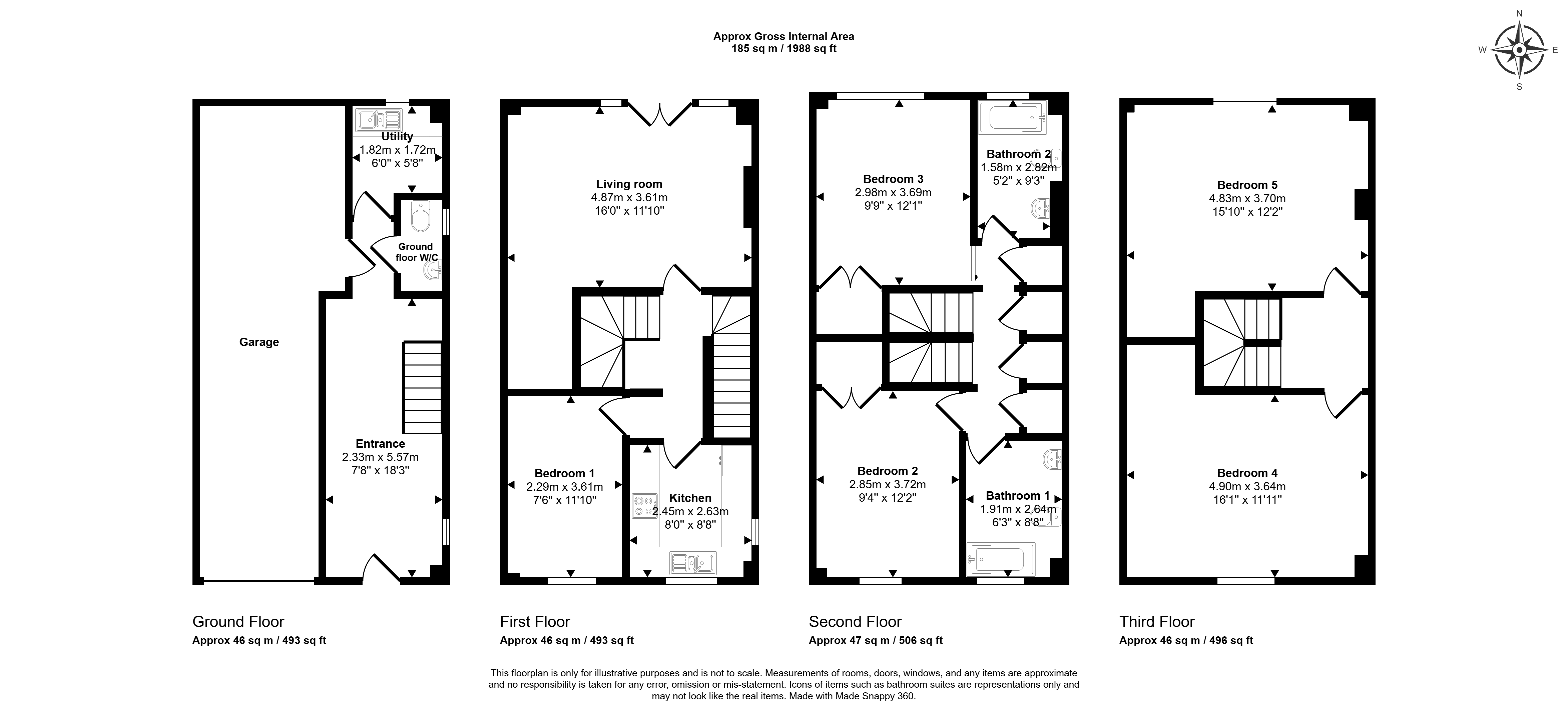 3, Elvet Waterside, Durham floorplan