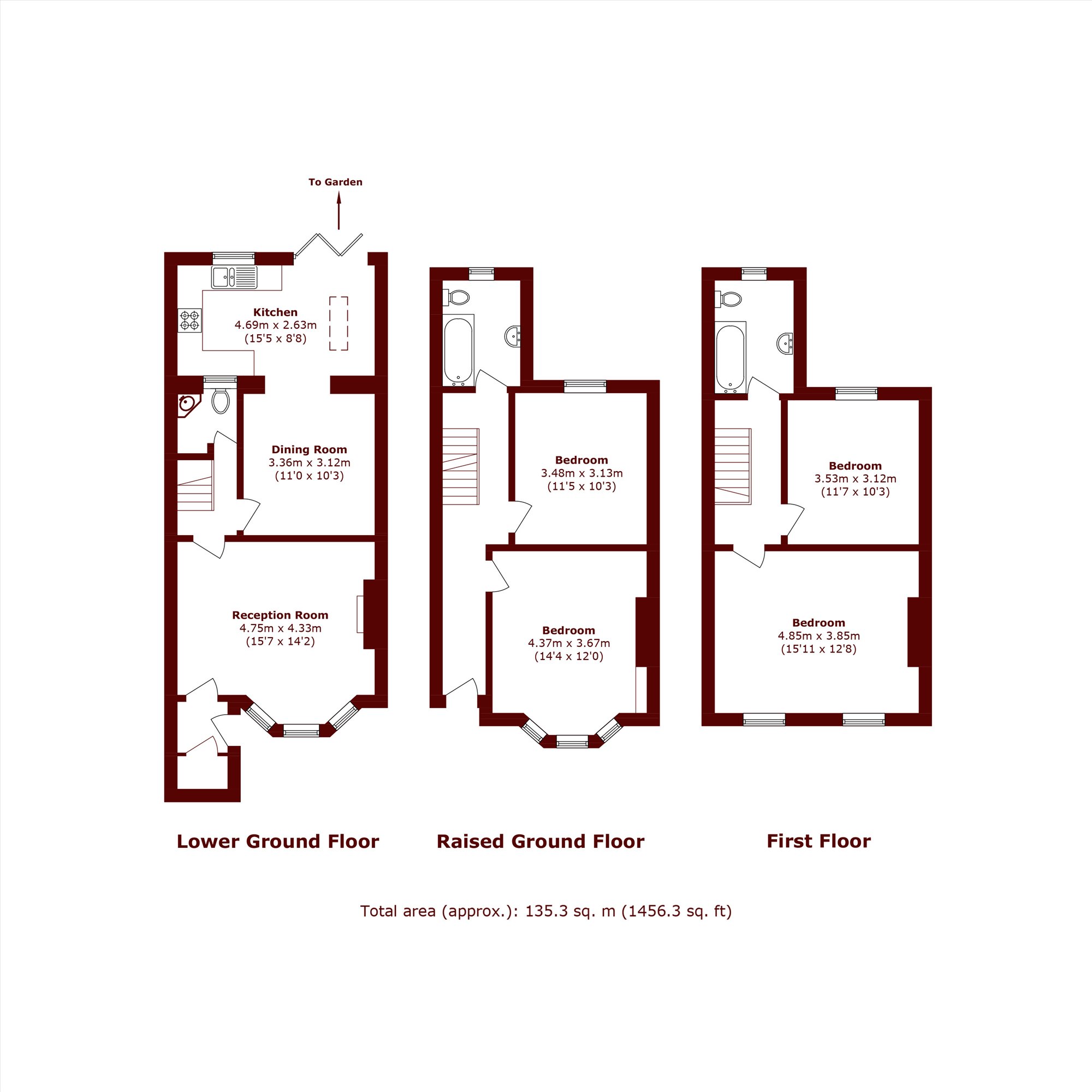 Westville Road, London floorplan