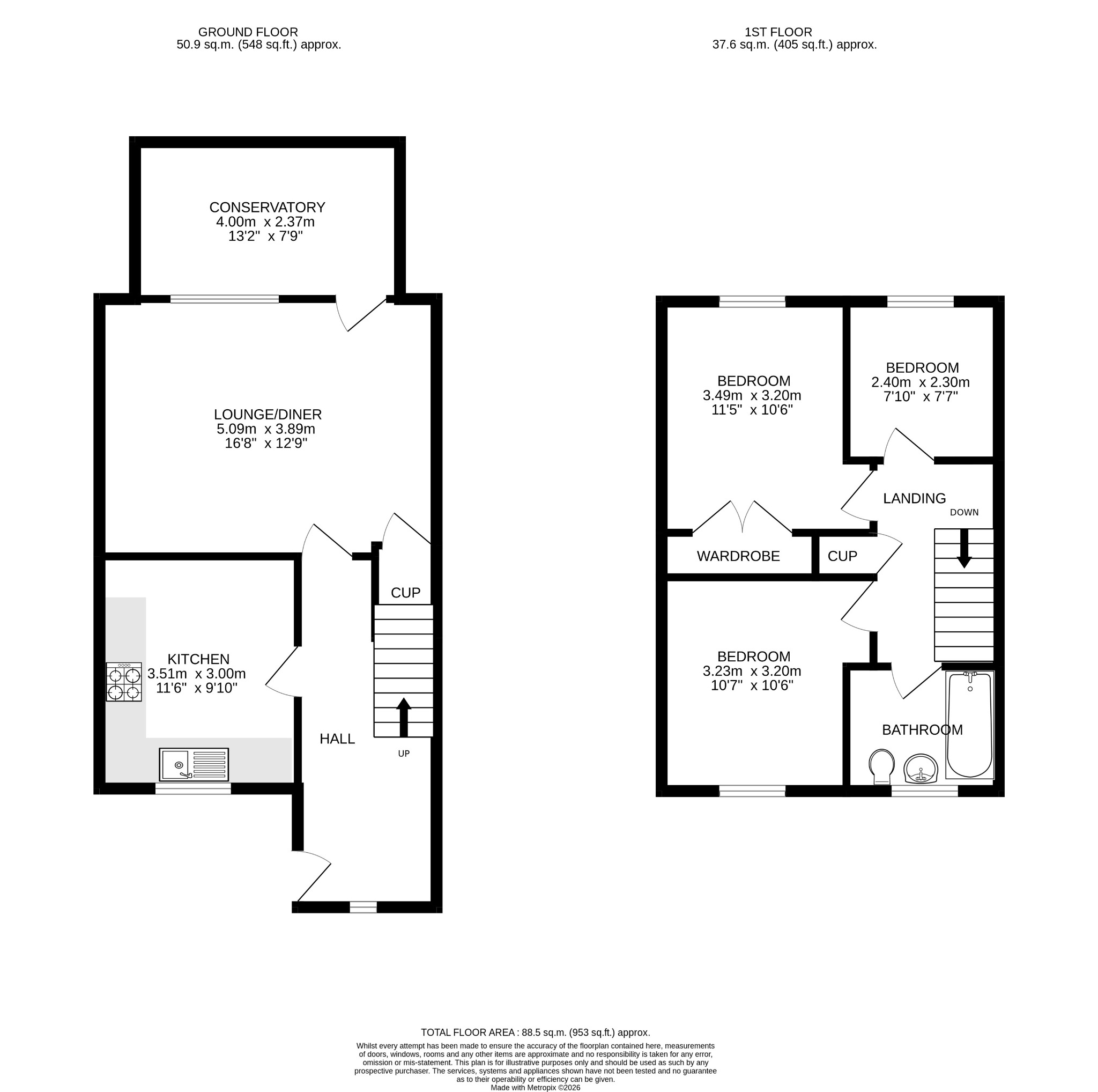 41, Seneschall Park, Helston floorplan