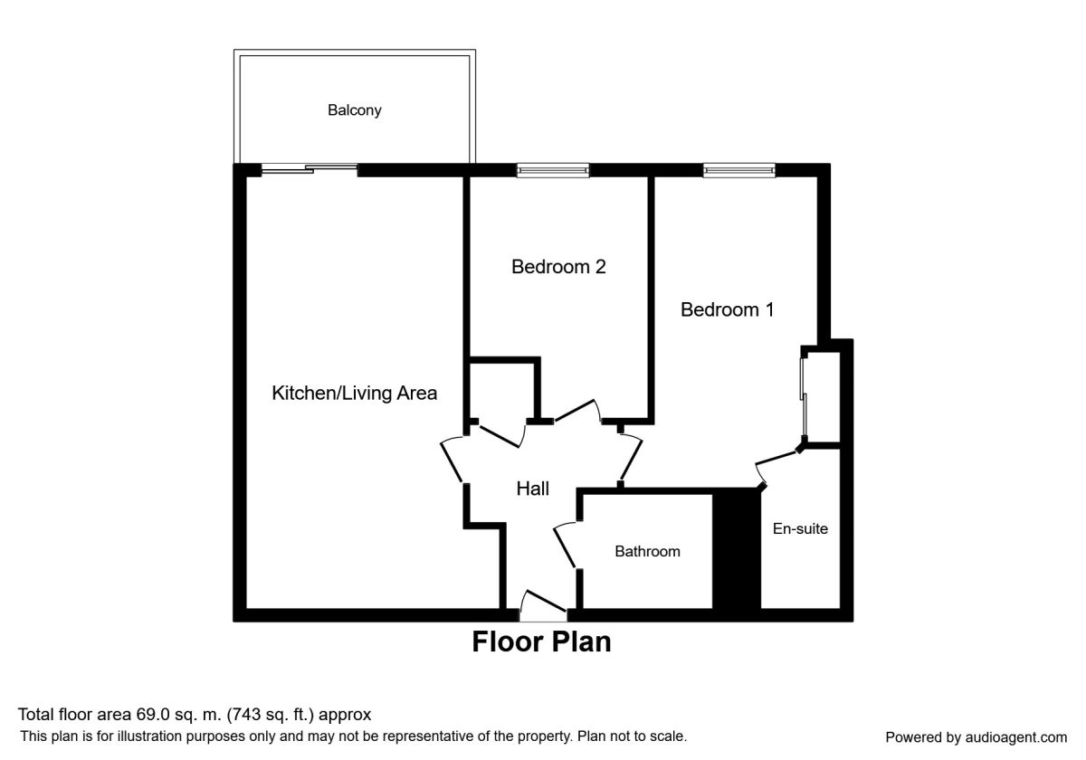 2 Bedrooms Flat to rent in Scotney Gardens St. Peters Street, Maidstone ME16