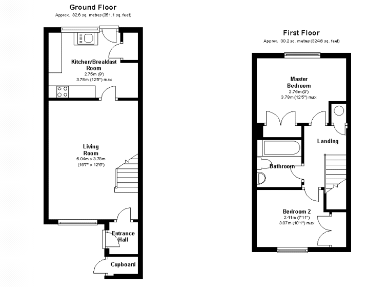 2 Bedrooms Terraced house to rent in Falstone, Woking, Surrey GU21