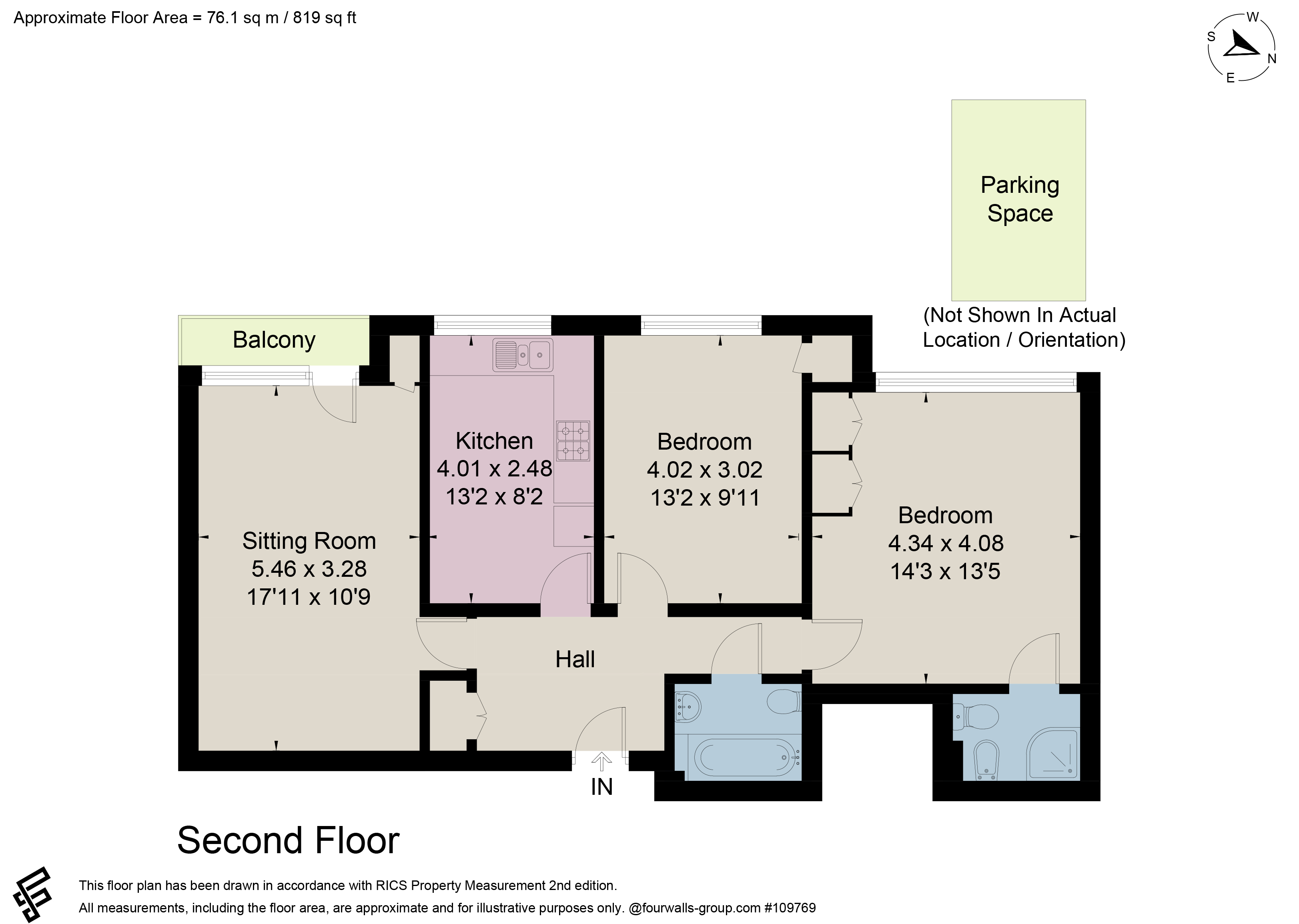 Flat 9, Warwick Court, 4, Lansdowne Road, London floorplan