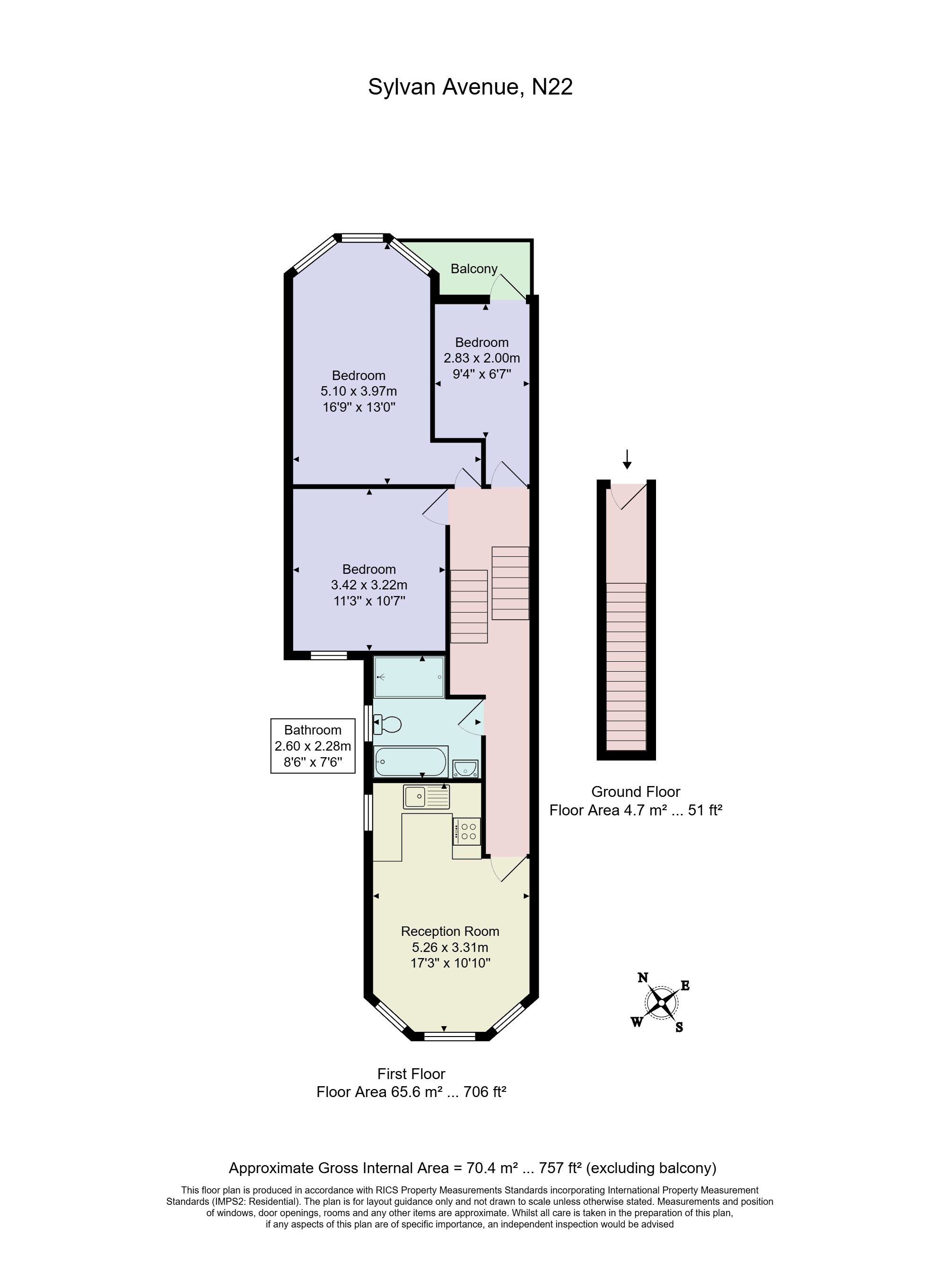 Sylvan Avenue, Wood Green floorplan