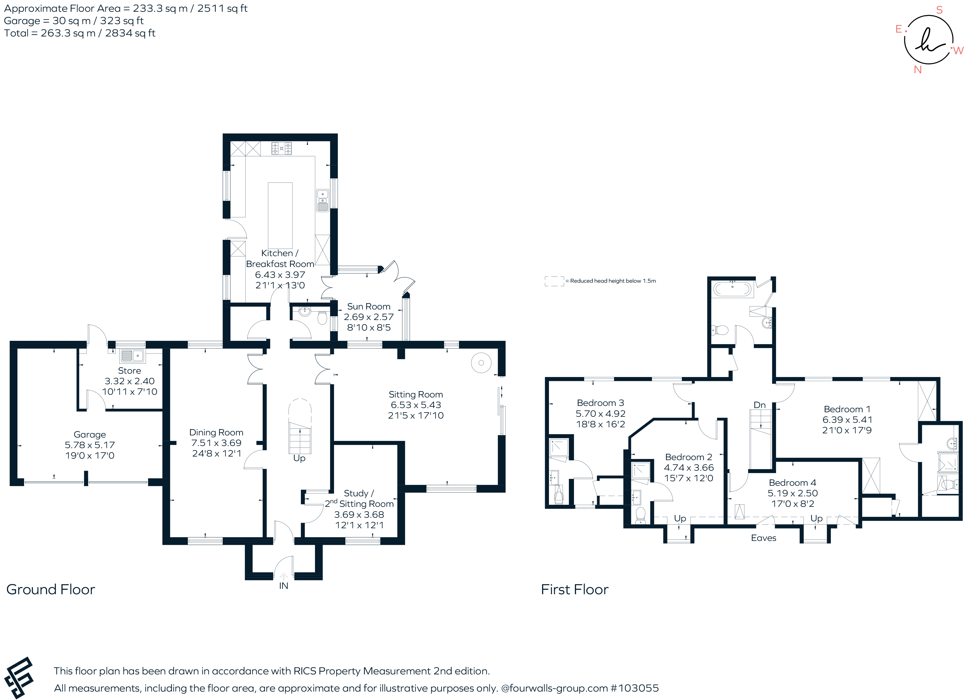 Little Hackett, Paice Lane, Medstead floorplan