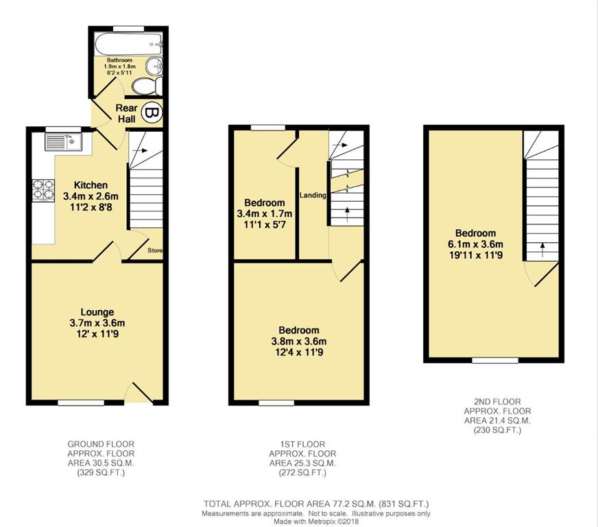 3 Bedrooms End terrace house to rent in North Road, Clowne, Chesterfield S43