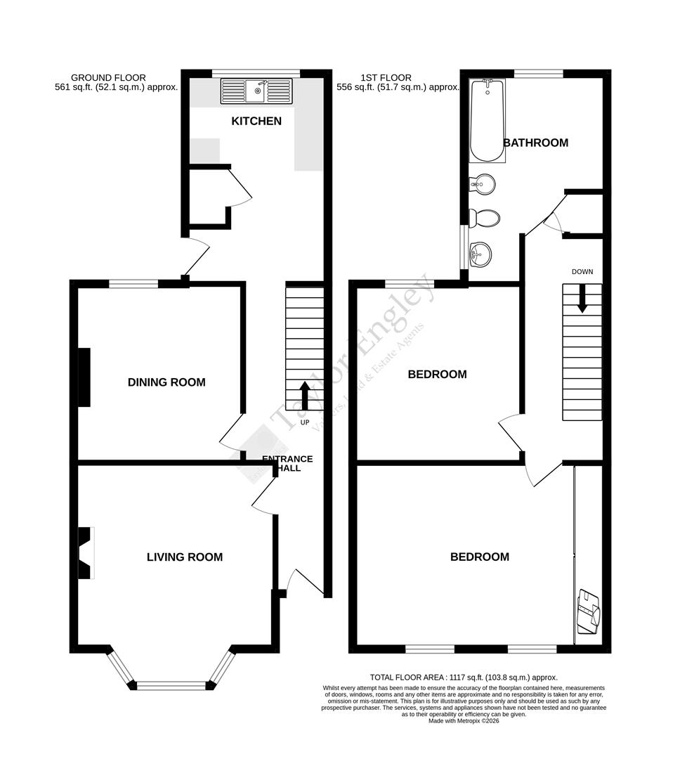 69, Hurst Road, Eastbourne floorplan
