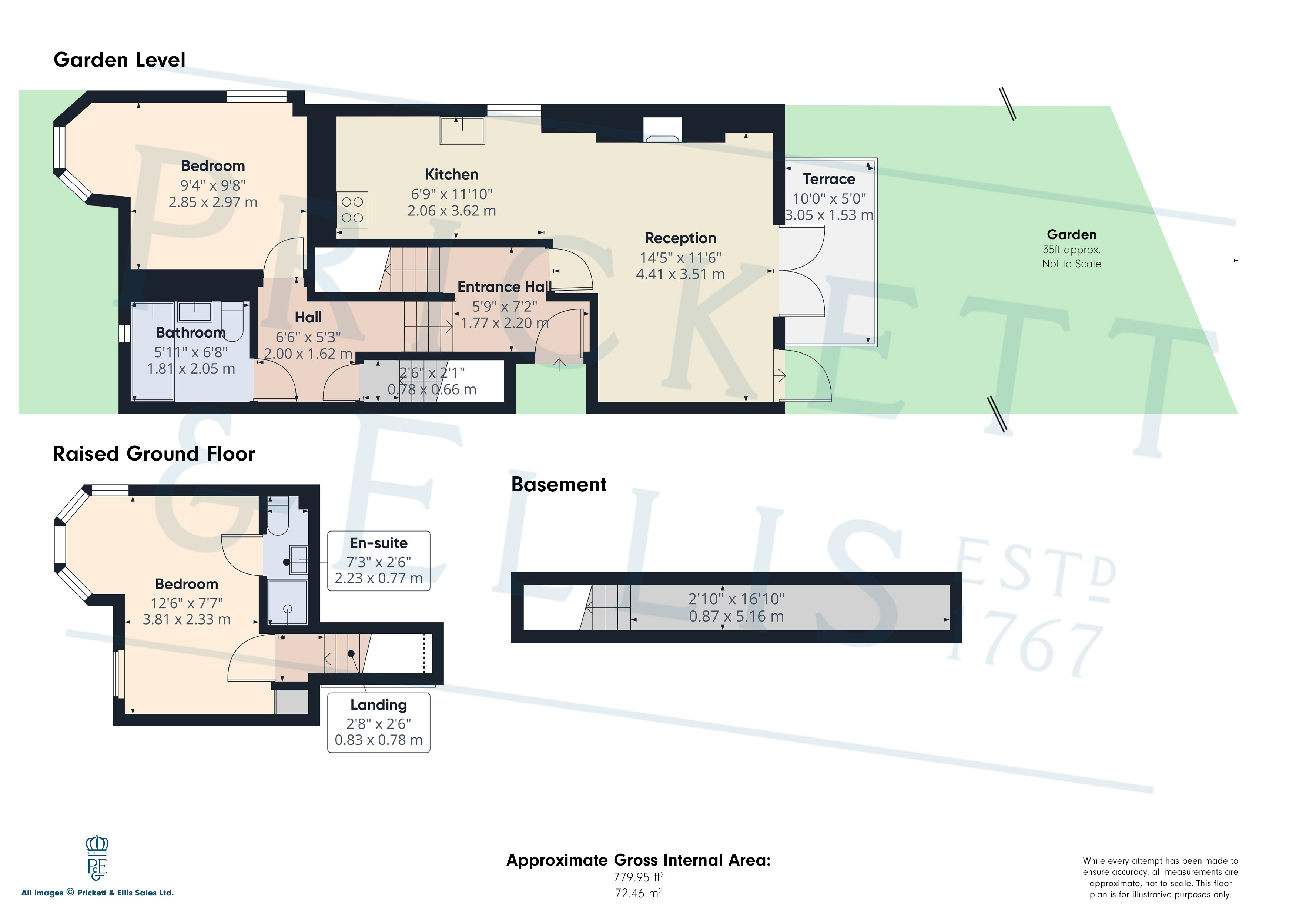 Flat 1,, 110, Harberton Road, London floorplan