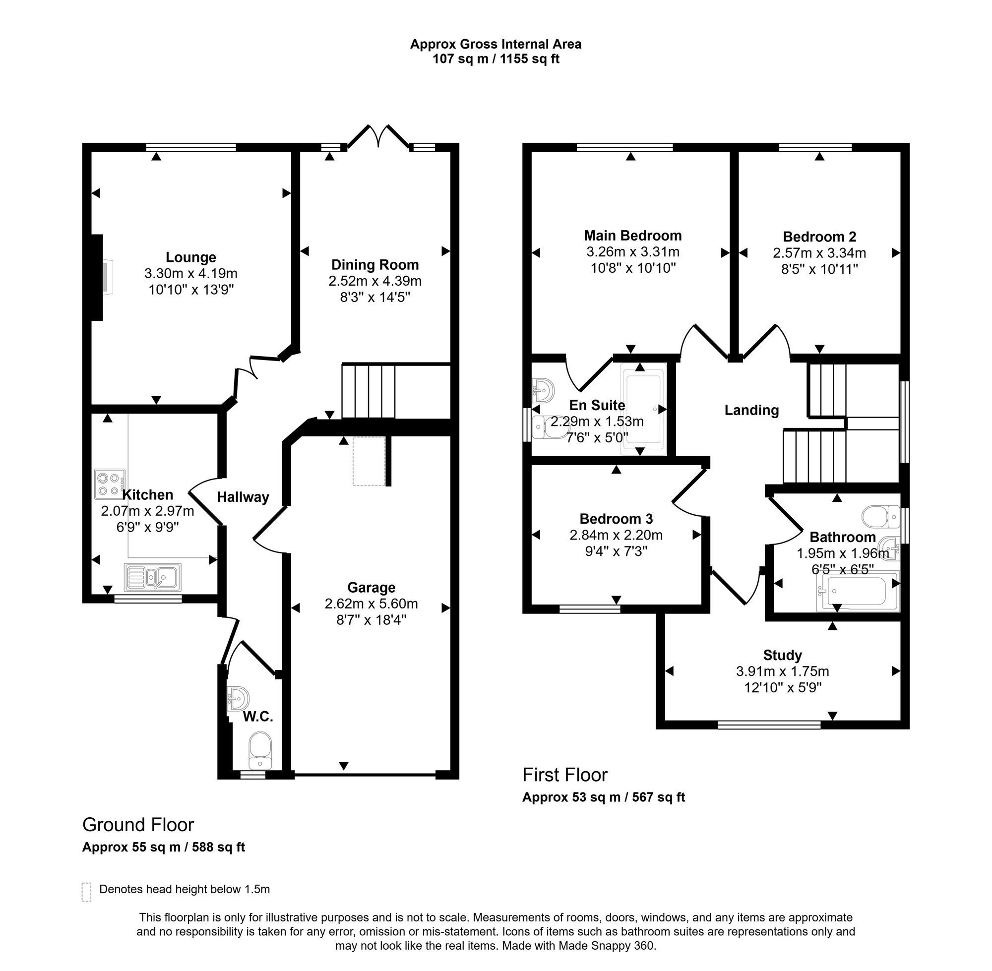 12 Crossford Close, Wigan floorplan