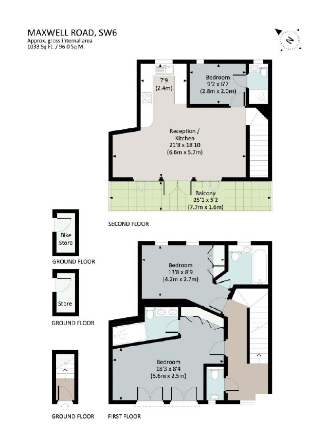 17, Maxwell Road, London floorplan