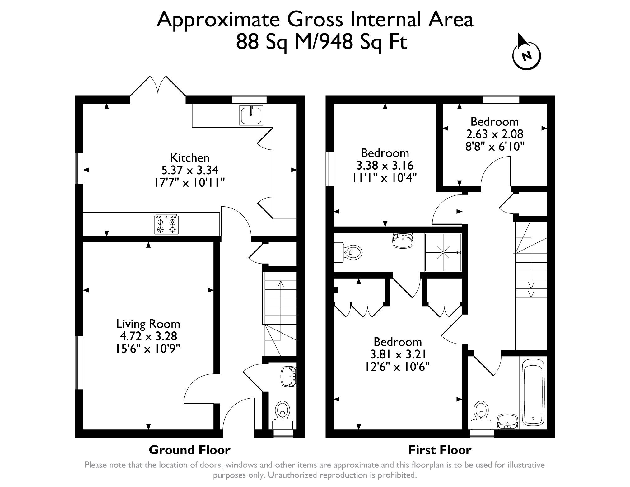 12, Sneyd Wood Road, Cinderford floorplan