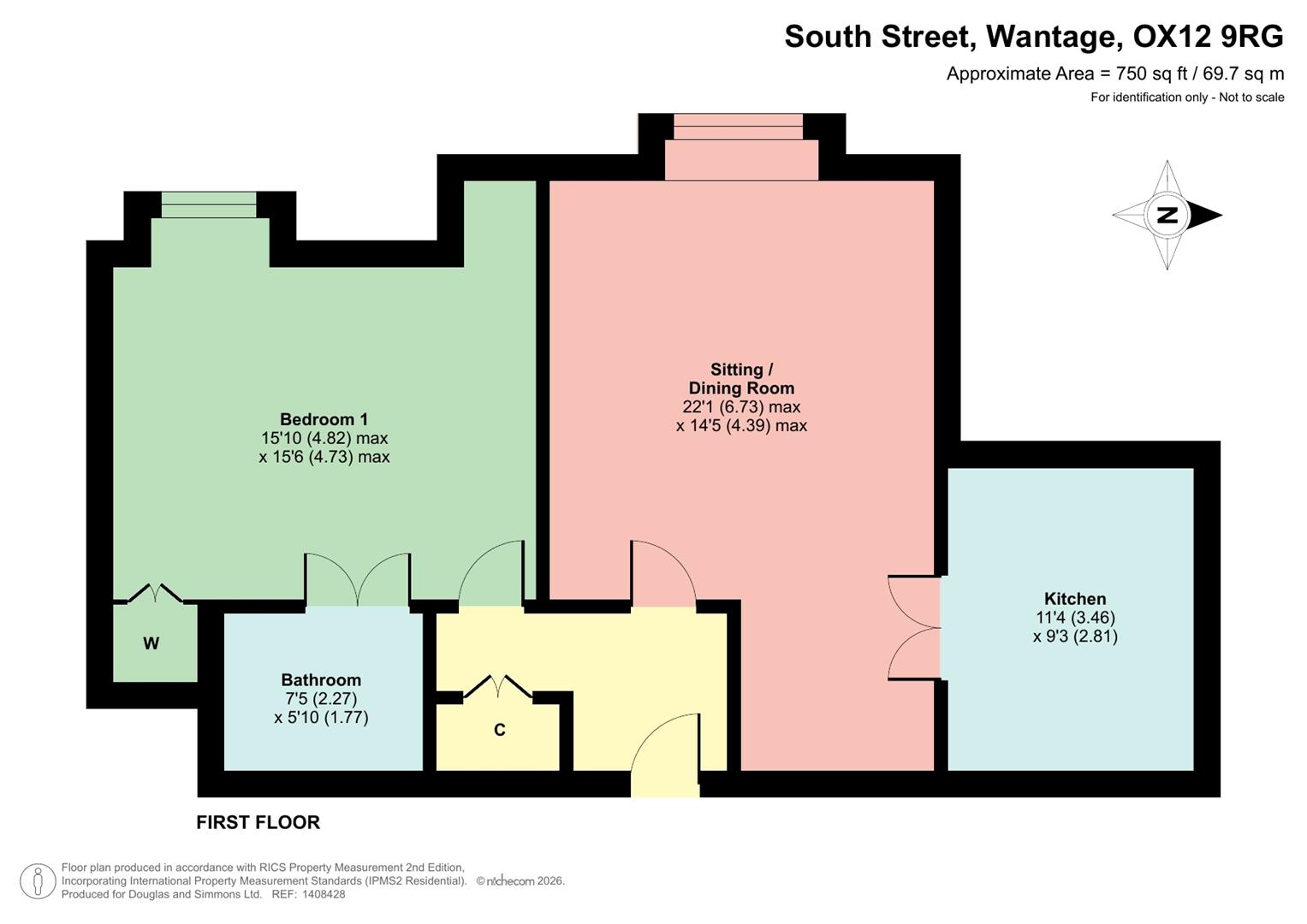 Flat 38, Richmond Village, South Street, Wantage floorplan