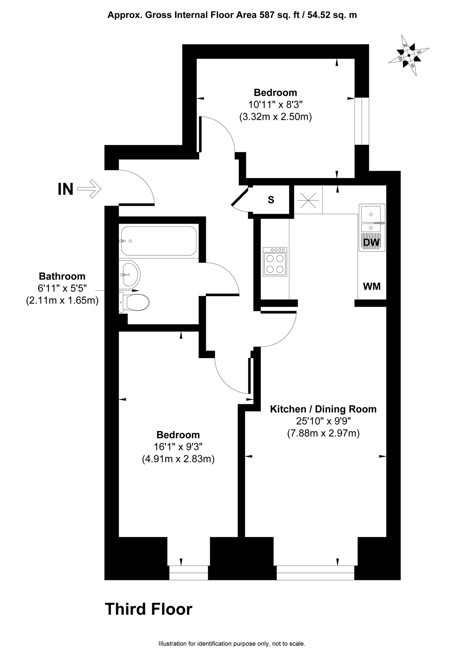 Averil Court, 3,Flat 12, East End Road, London floorplan