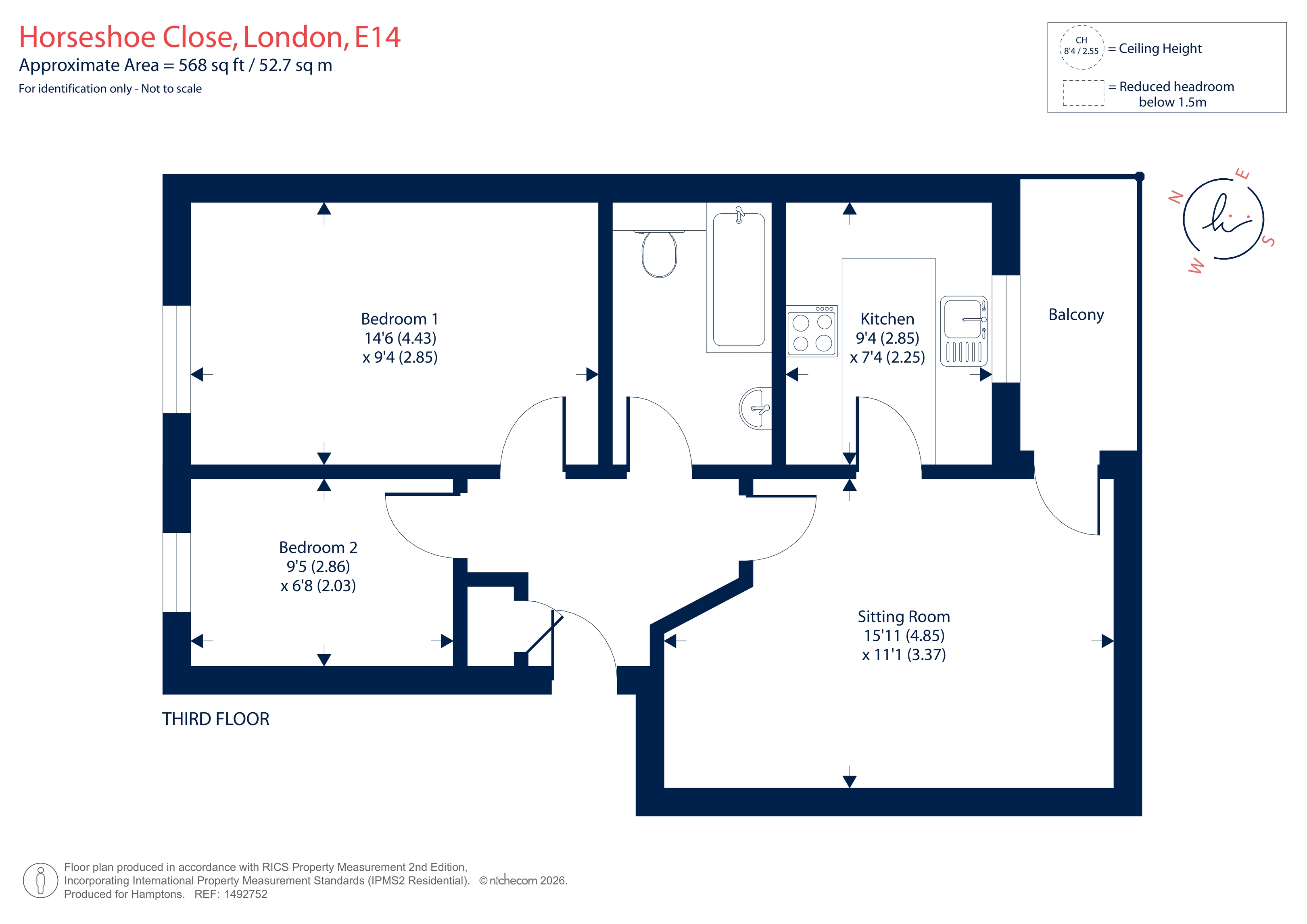 39, Horseshoe Close, London floorplan