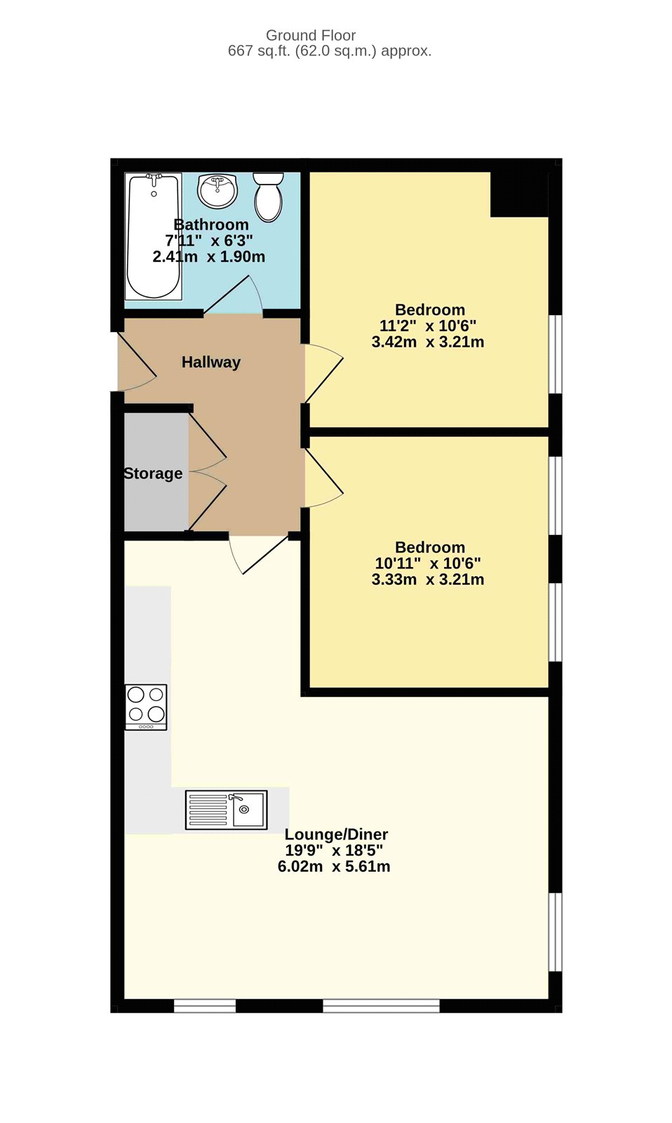 Flat 22, Stanley Court,, Bartholomews Square, Bristol floorplan