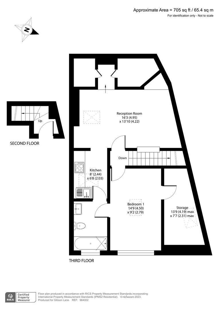 3rd Floor, Flat 6 Montana House, Gibbon Road, Kingston Upon Thames floorplan