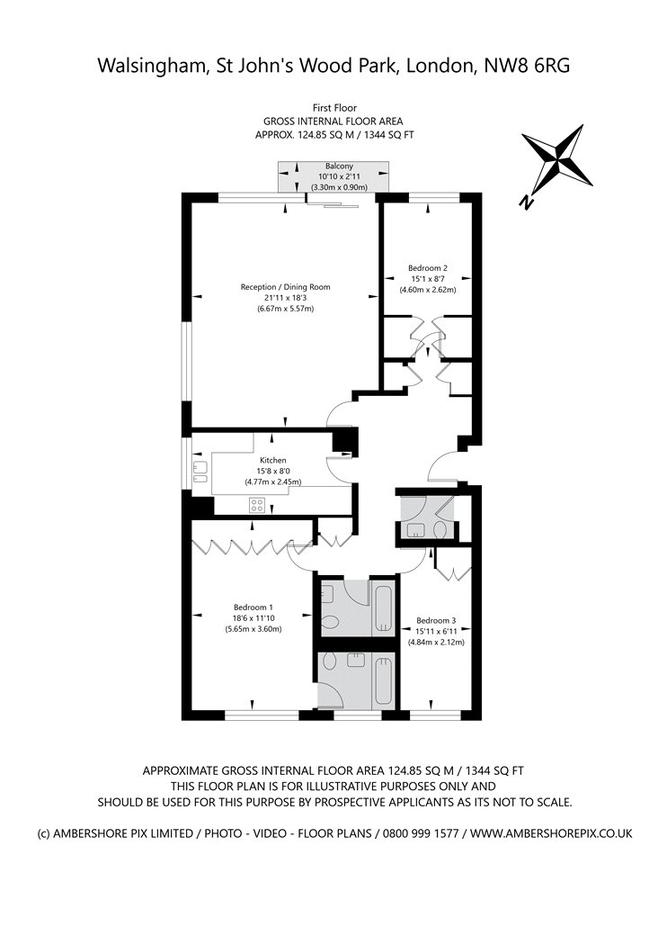 5, Walsingham, St John's Wood floorplan