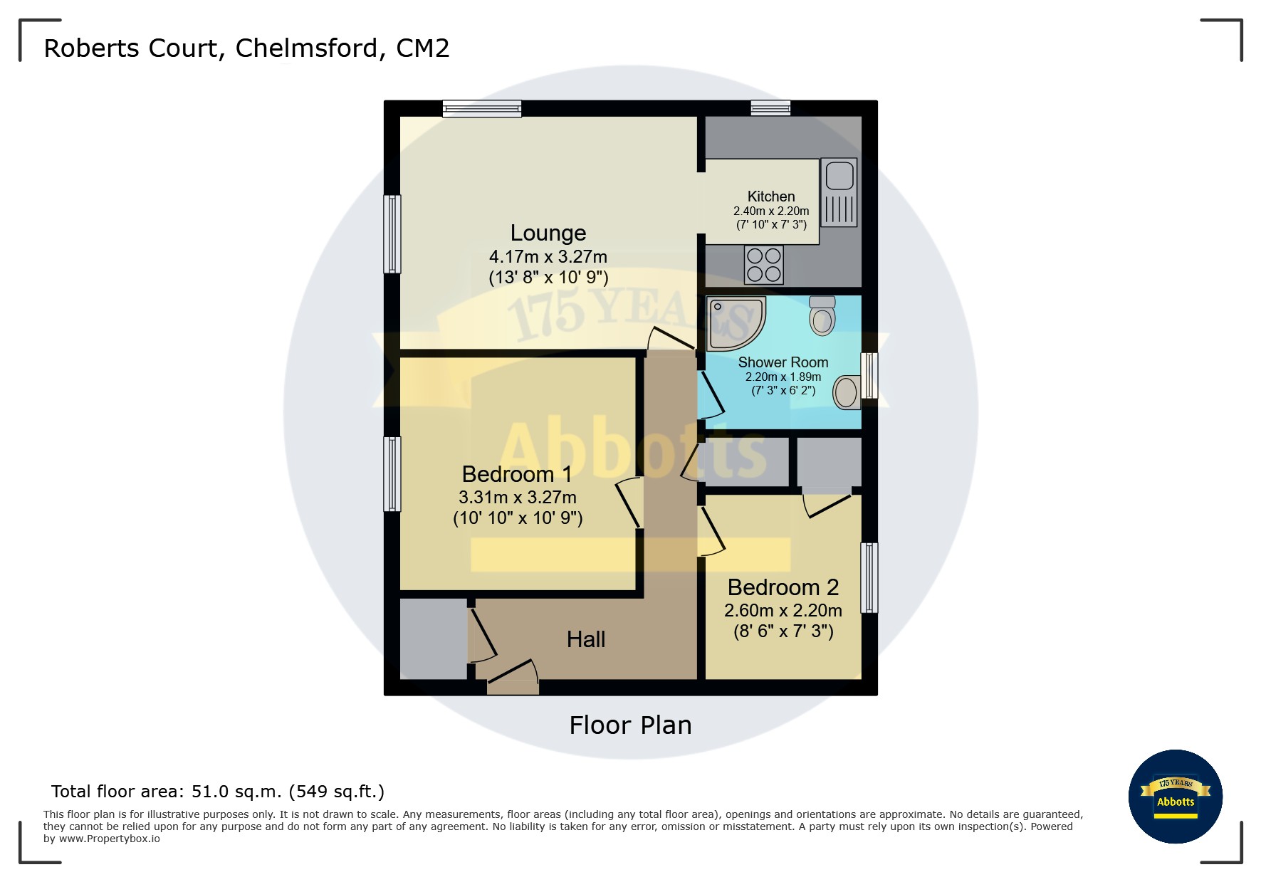 Flat 1, Chelmsford floorplan