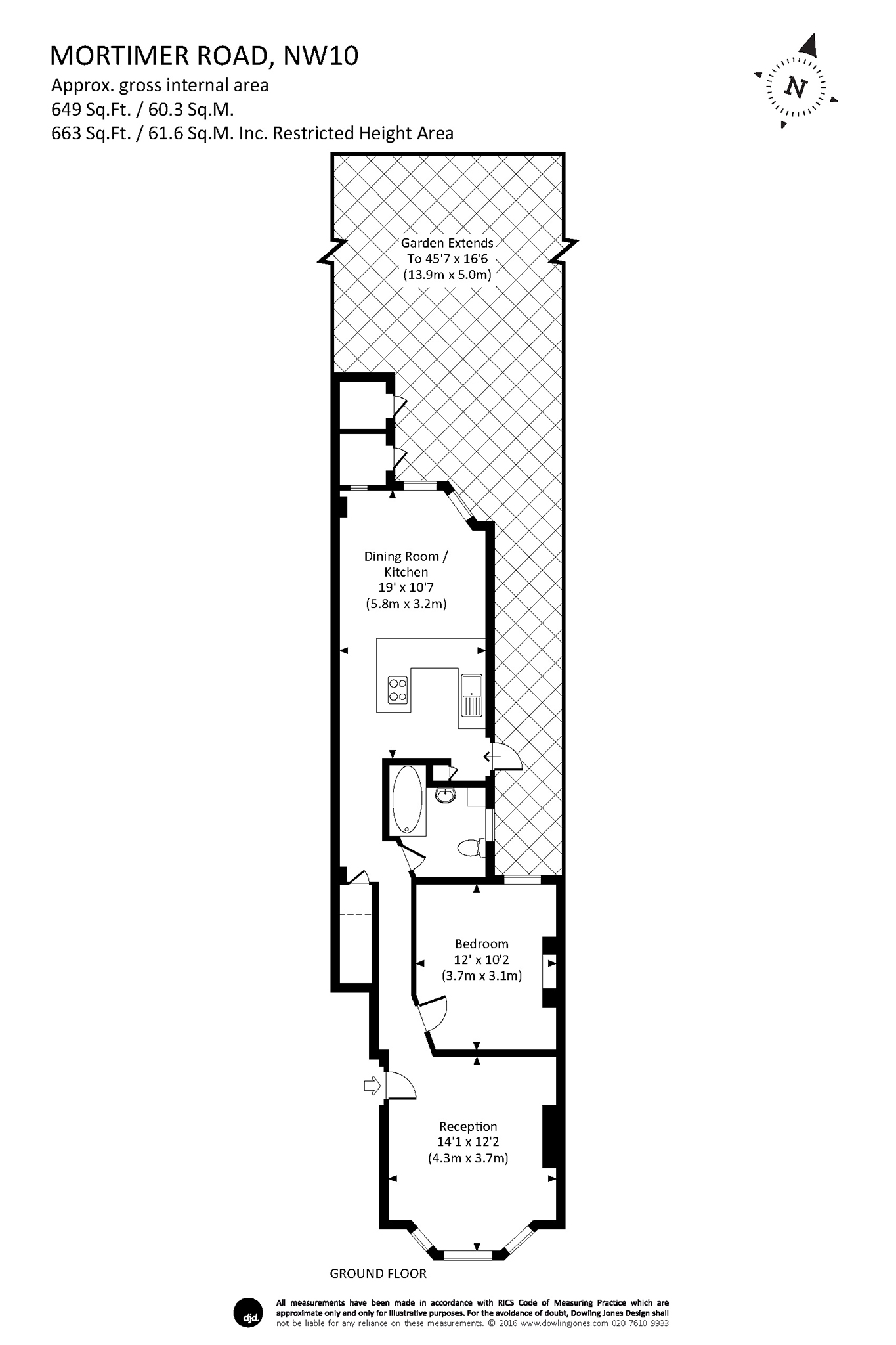 1 Bedrooms Flat to rent in Mortimer Road, London NW10