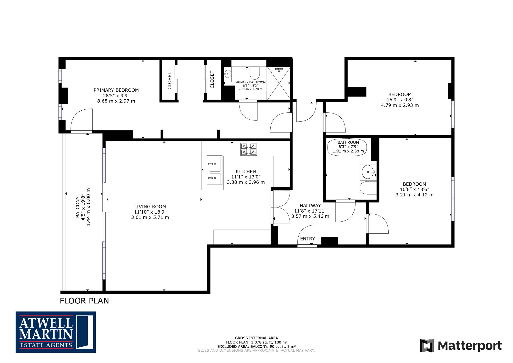 Harbour Arch Quay, Flat 3, 2a North East Quay, Plymouth floorplan