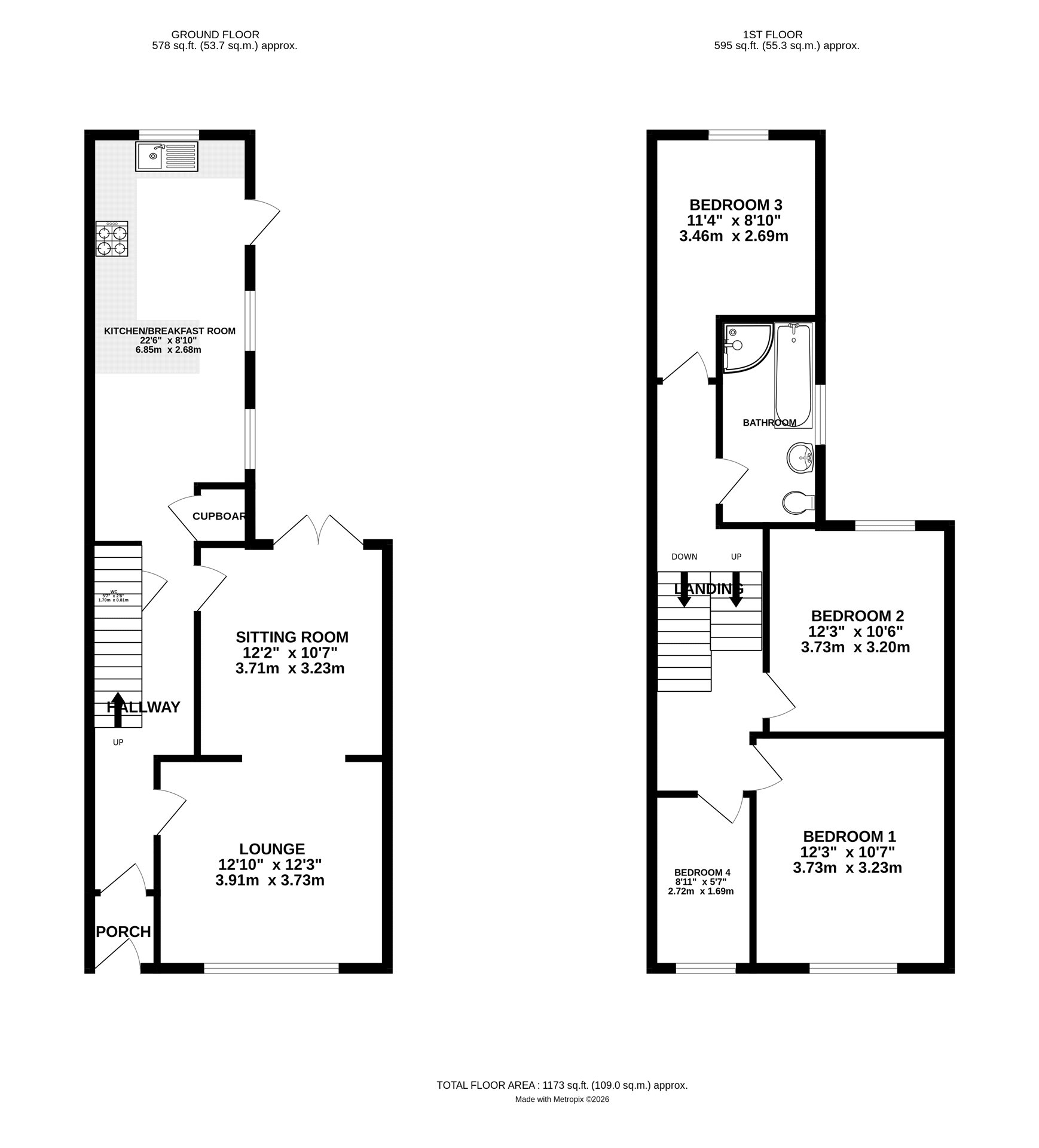 26, St. Andrews Road, Devon floorplan