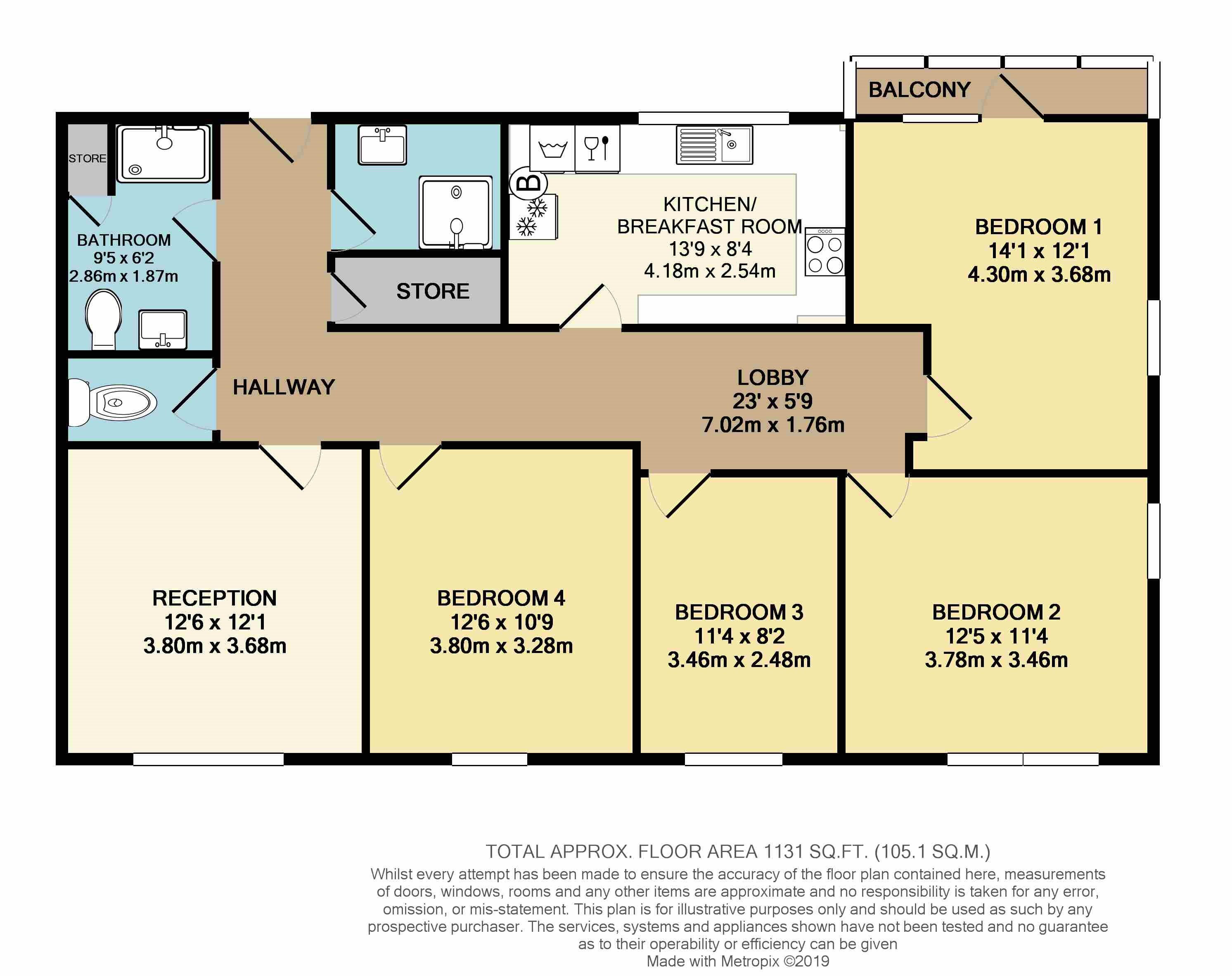 4 Bedrooms Flat to rent in Rokesby Place Middlesex, Wembley HA0