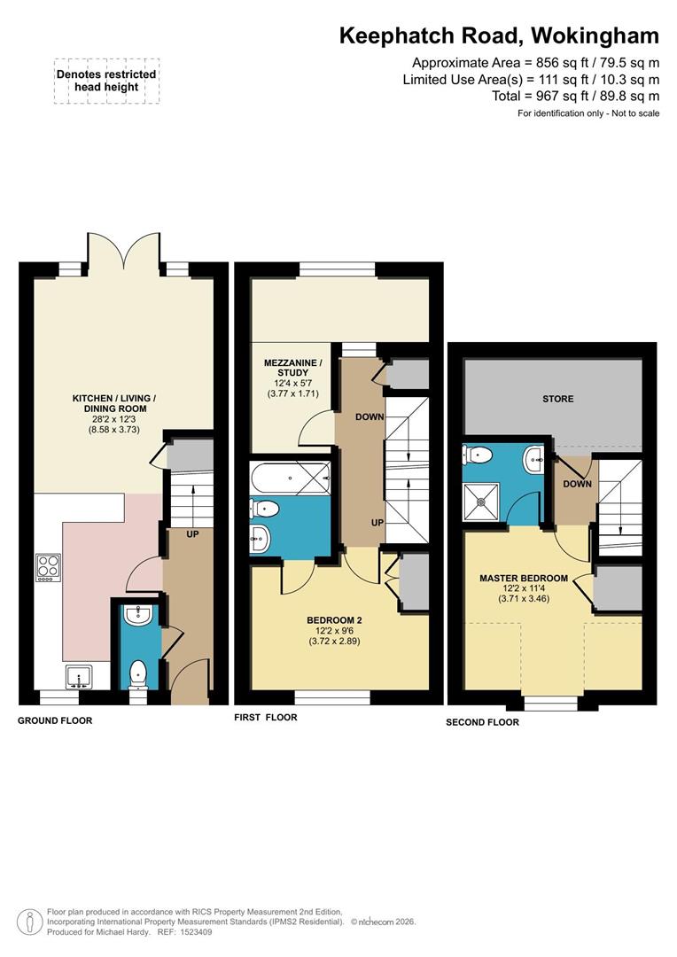 55, Keephatch Road, Wokingham floorplan