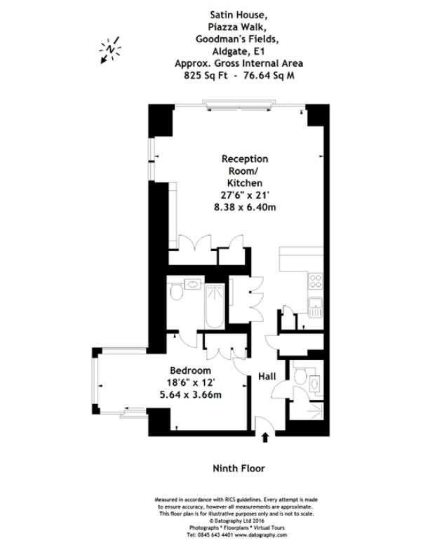 1 Bedrooms Flat to rent in Satin House, Goodman's Fields, Aldgate E1