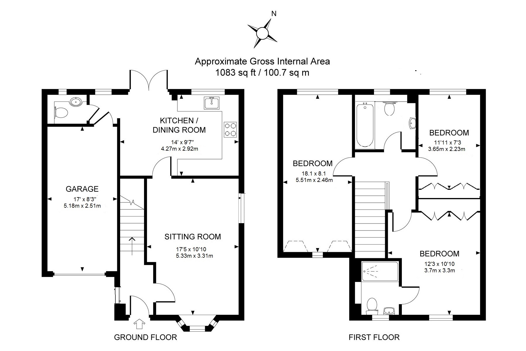 3 Bedrooms Detached house for sale in Knaphill, Woking, Surrey GU21