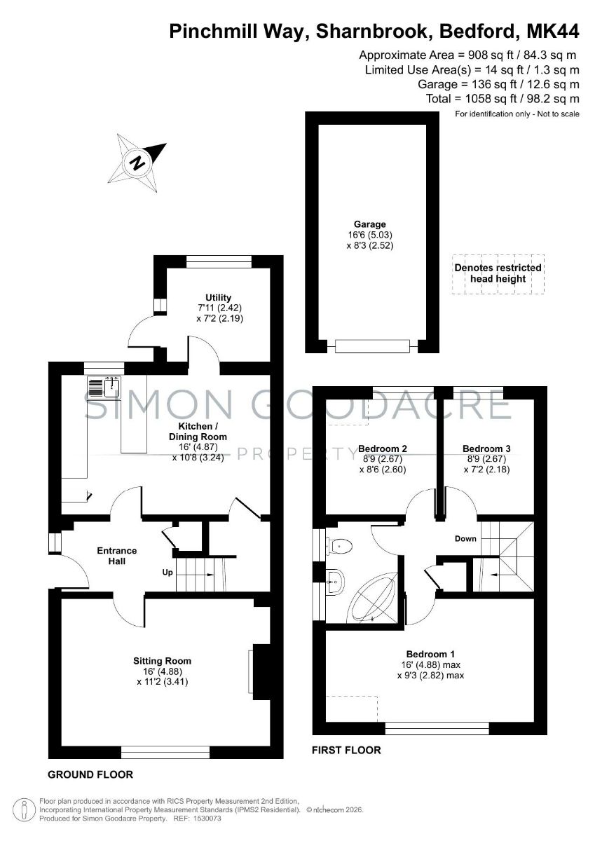 3 Pinchmill Way, Bedford floorplan