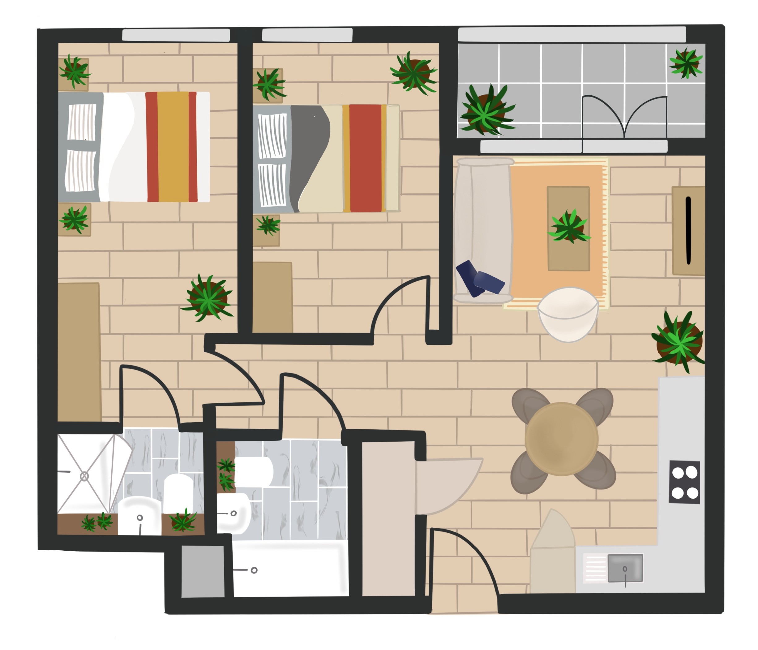163, Enclave: Birmingham City, 149 Hurst St, Birmingham floorplan