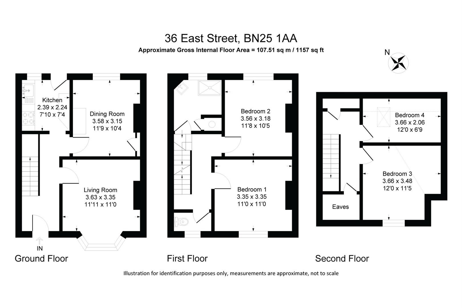 36, East Street, Seaford floorplan