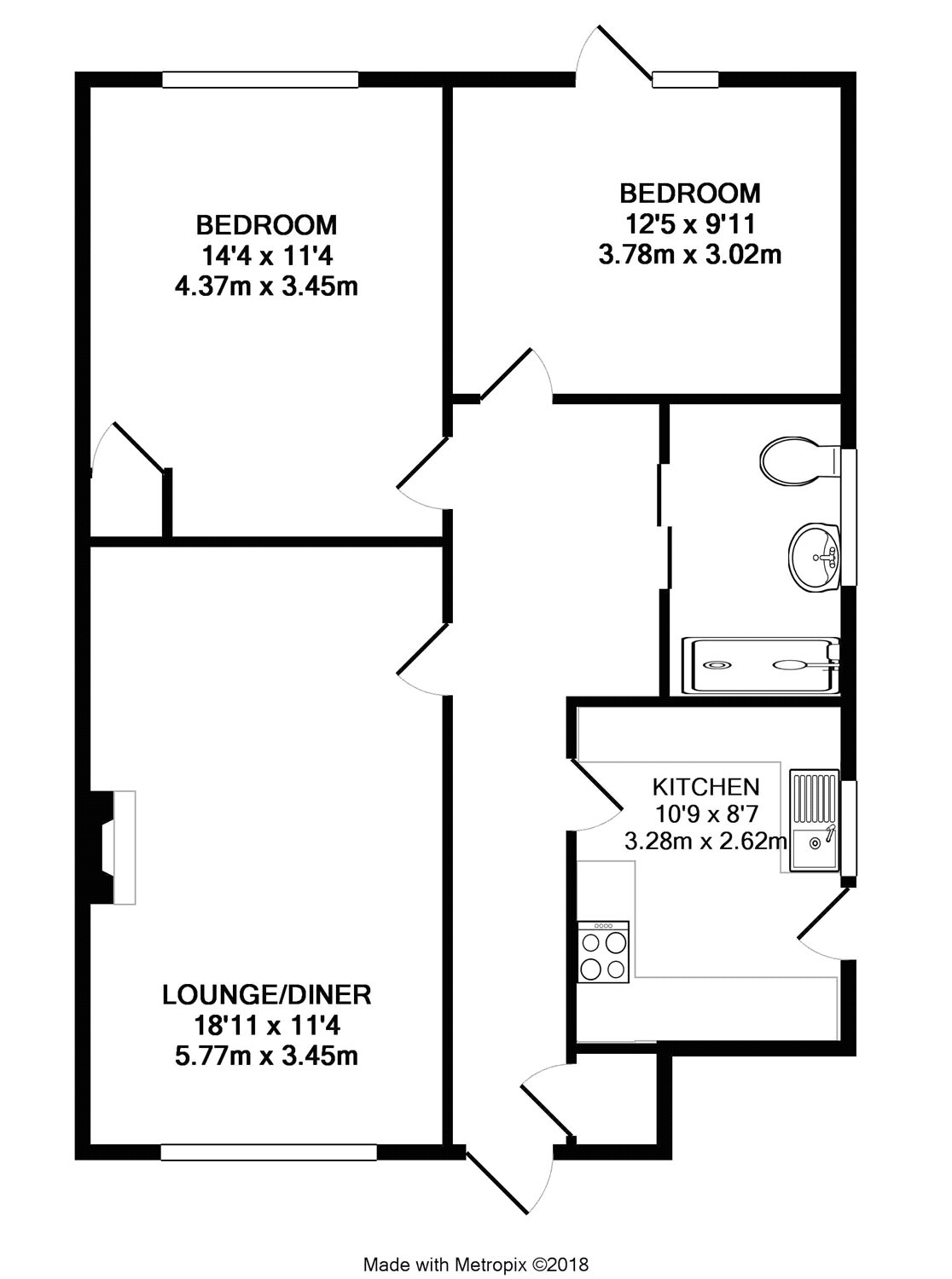 2 Bedrooms Flat for sale in Hobbs Way, Rustington, Littlehampton BN16