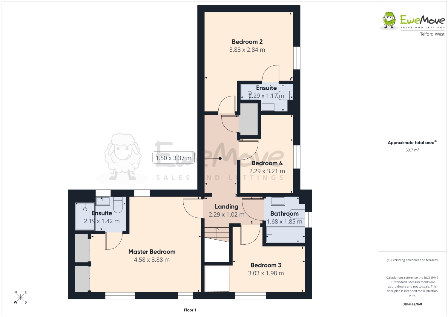 4, BAILEY GROVE, TELFORD floorplan