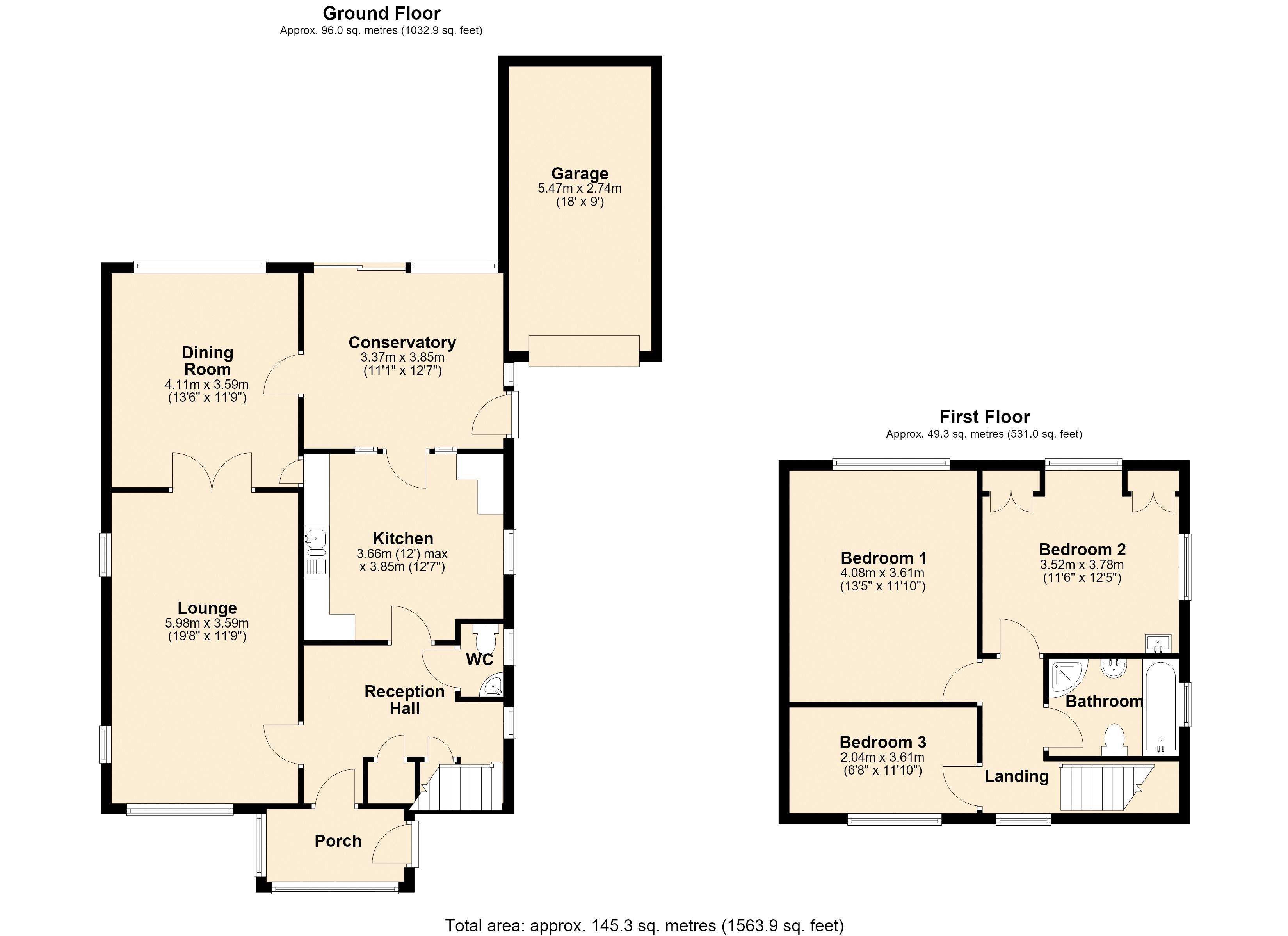 63, Anglesmede Crescent, Pinner floorplan