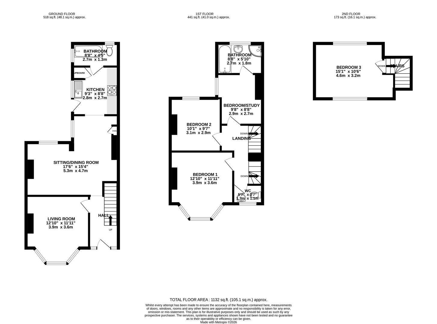 105, Newstead Road, Dorset floorplan